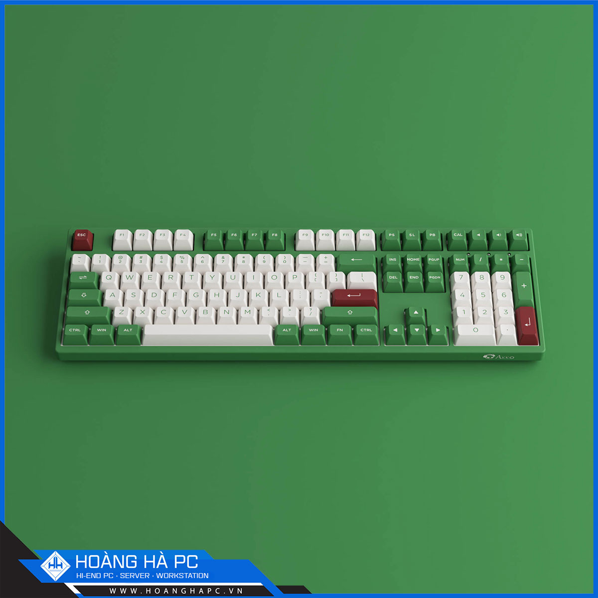 Bàn phím cơ Akko 3108 RF Matcha Red Bean - Cream Blue Switch-2