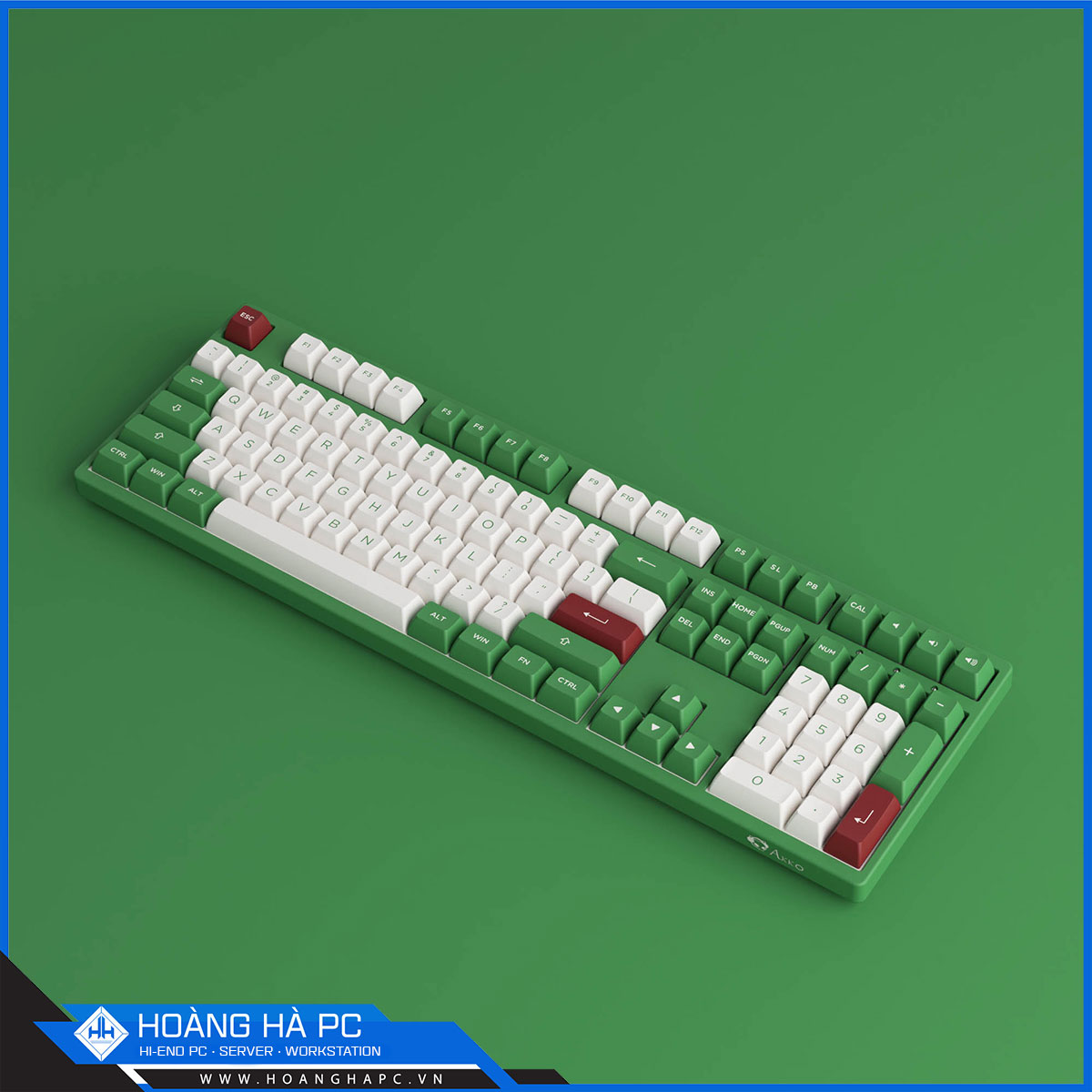 Bàn phím cơ Akko 3108 RF Matcha Red Bean - Cream Blue Switch-3