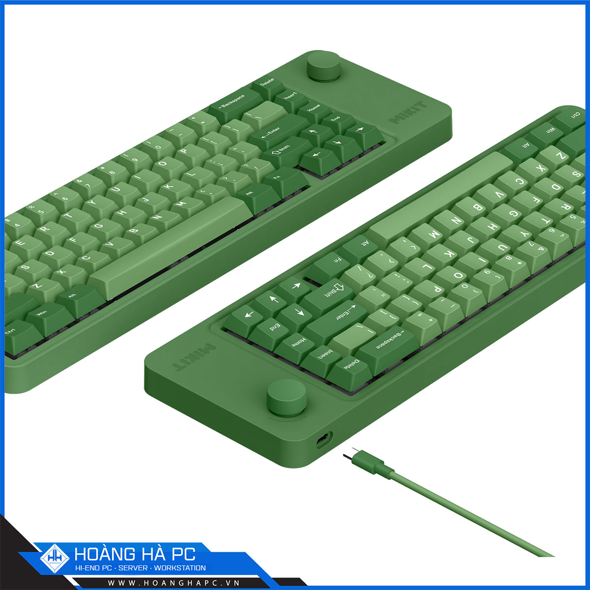 Bàn phím cơ Mikit M65 Evergreen Gateron G Pro 2.0 Red RGB-6