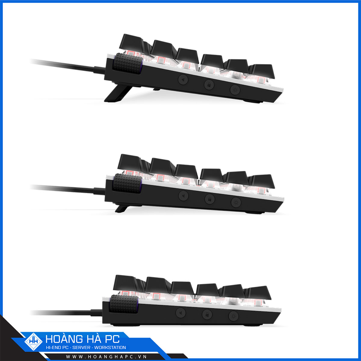 Bàn phím NZXT Function (US English ANSI) White/Red-3