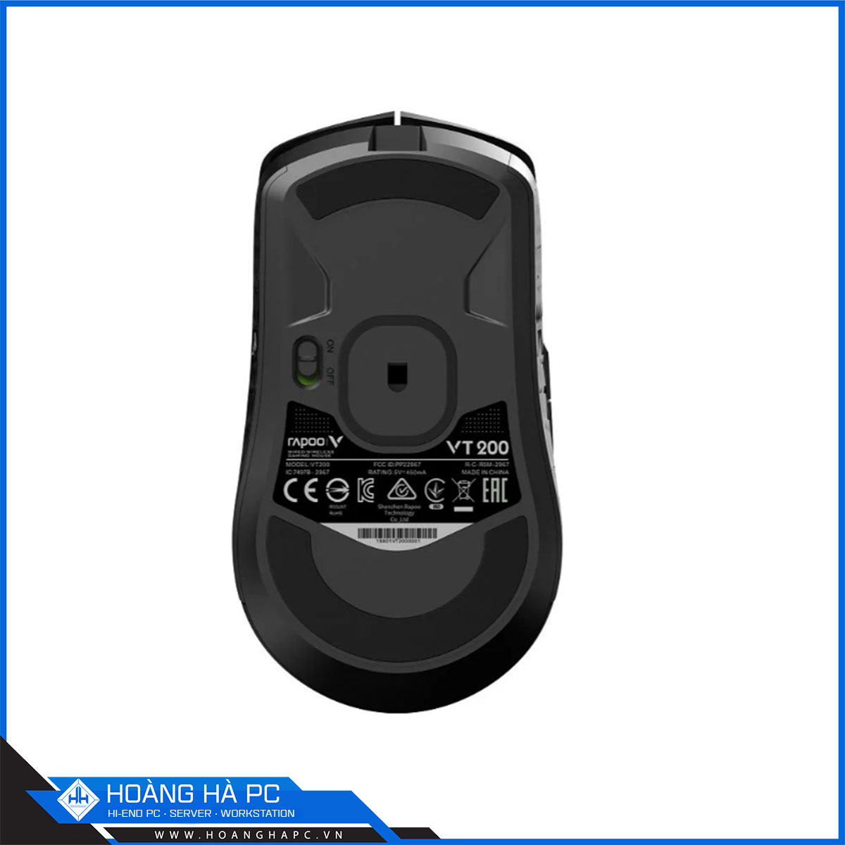 Chuột Gaming không dây Rapoo VT200 Wireless Black RGB-5