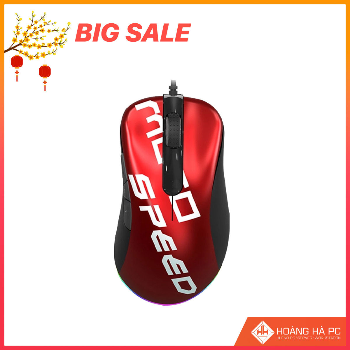 Chuột Gaming Motospeed V100 Pro Red True Esport