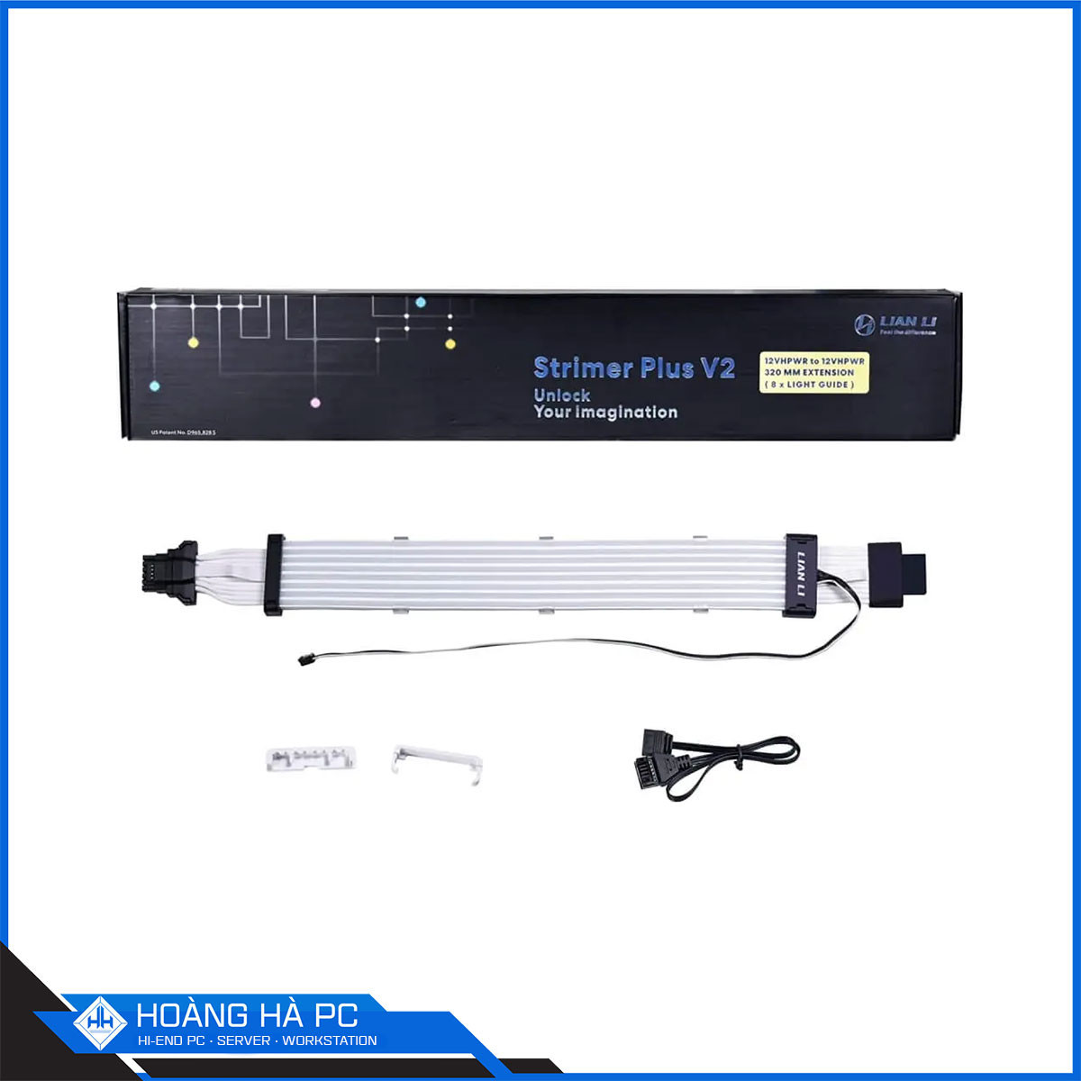 Dây nối dài Lian Li Strimer Plus V2 Cable Type 12+4 to 12+4 (8 light) ARGB-2