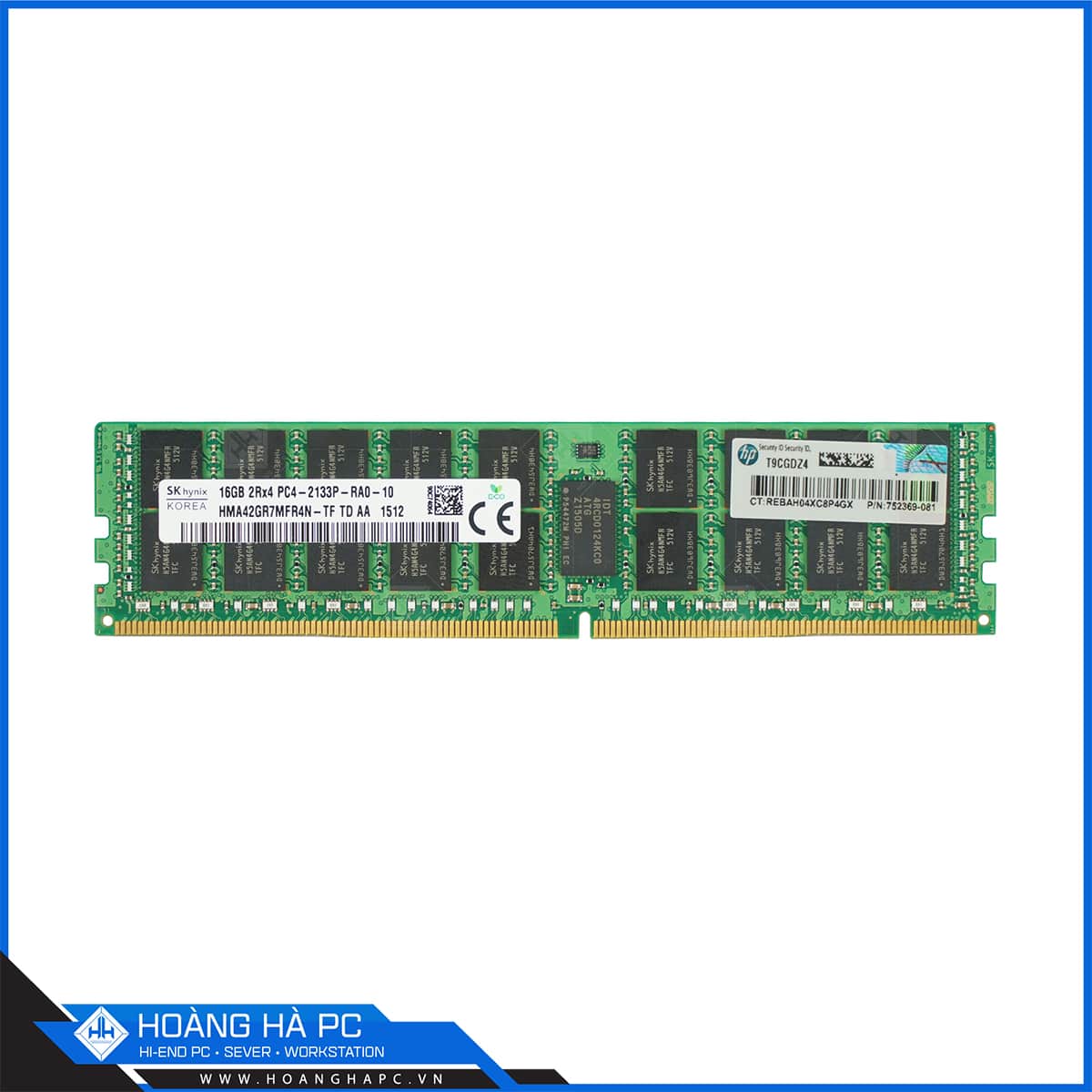 RAM DDR4 SAMSUNG 16GB 2133MHz ECC REGISTERED