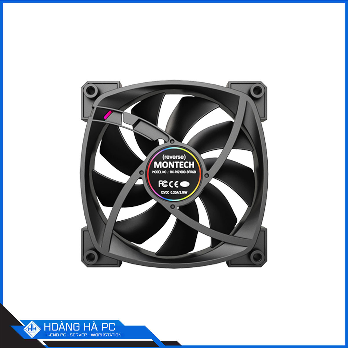 Fan Montech RX120 PWM RGB Black-6