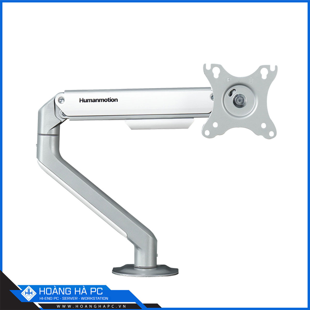 Giá treo màn hình Humanmotion T6 Pro White (1 màn hình/ 22 - 32inch/ Trắng/ Gắn bàn)