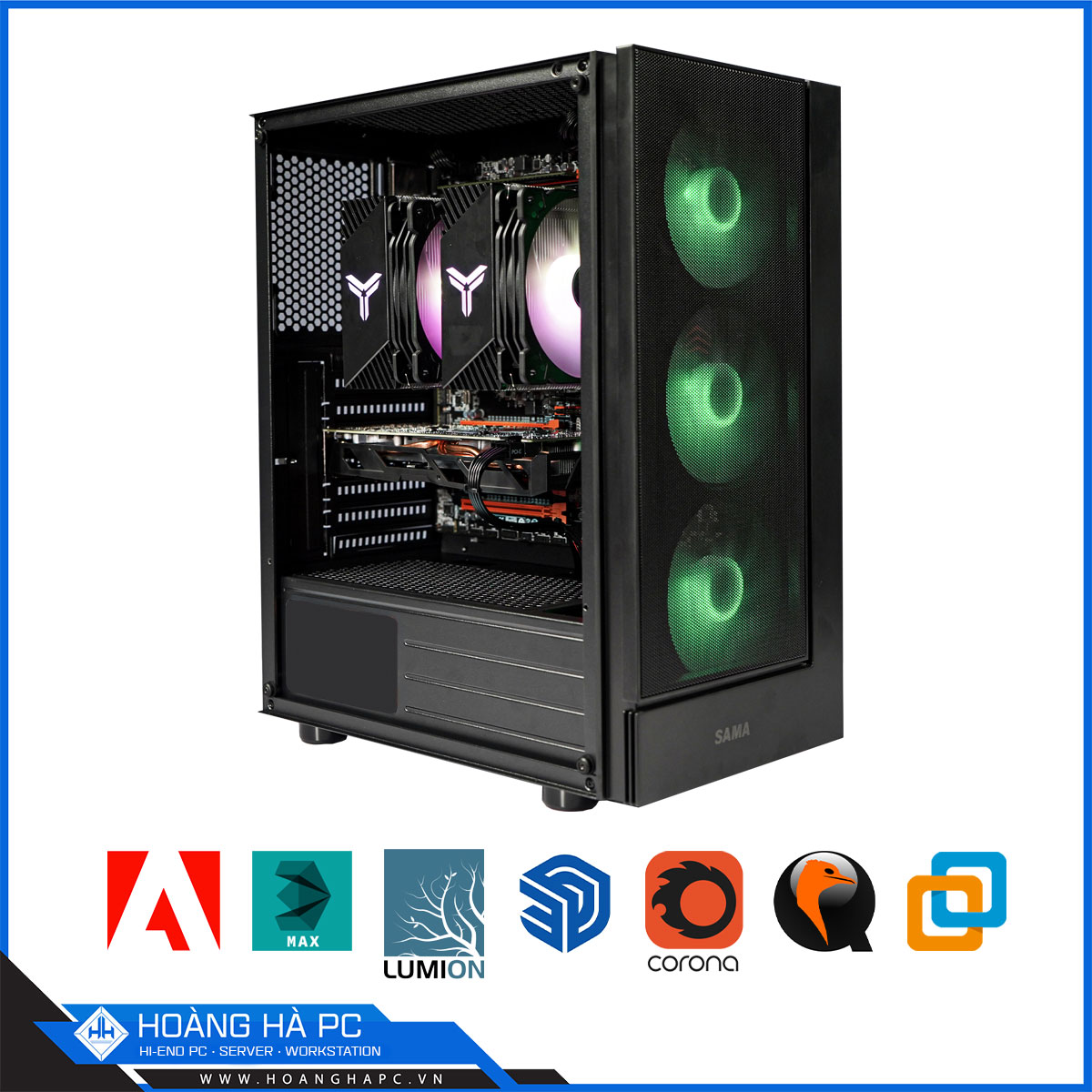 HH SERVER - DUAL XEON E5 2678V3 | 96G | NVIDIA GTX 1660 SUPER 6GB | 500G NVMe-4