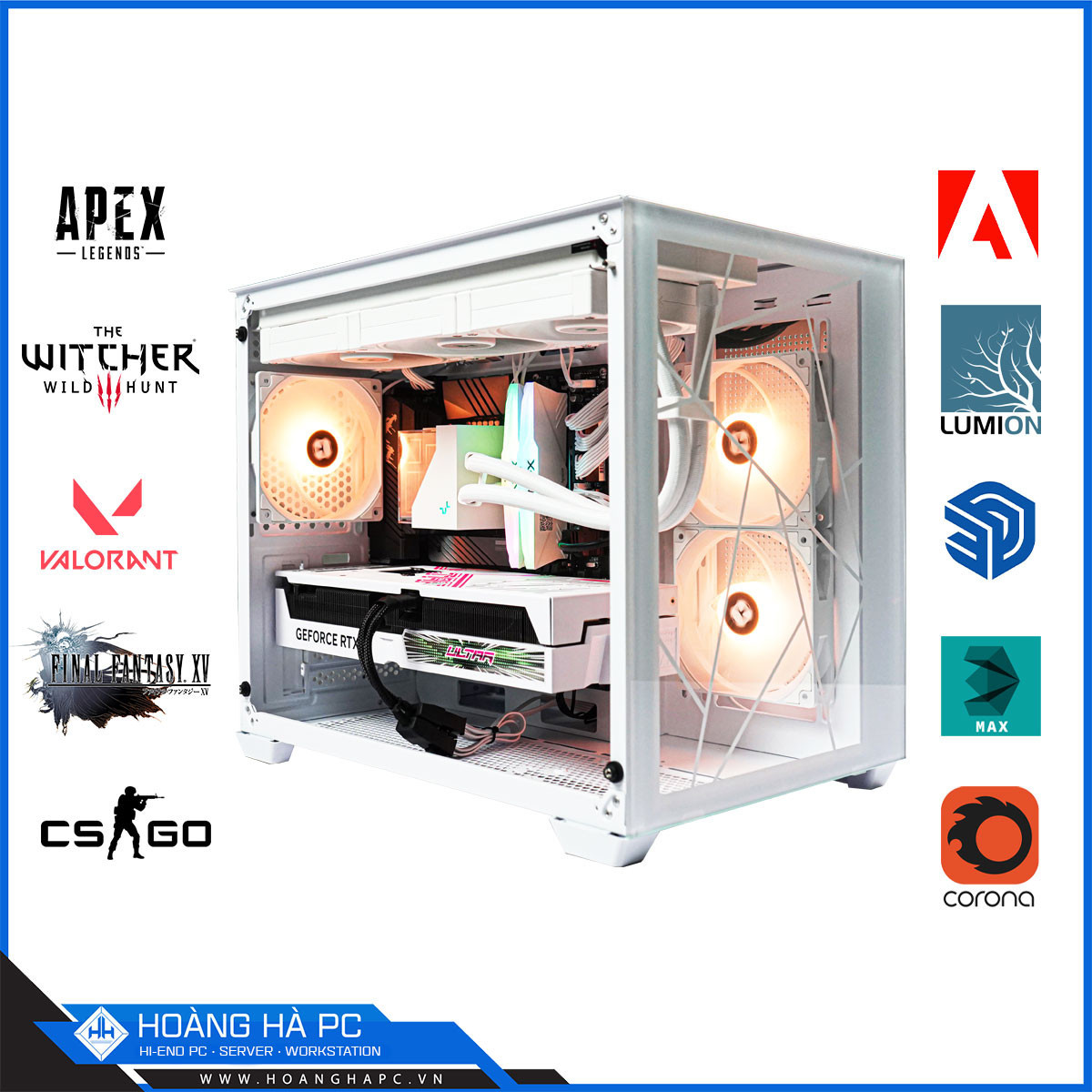 HHPC MINI LUMI II WHITE i7 14700K | 32GB | NVIDIA RTX 4070 Ti 12G-2