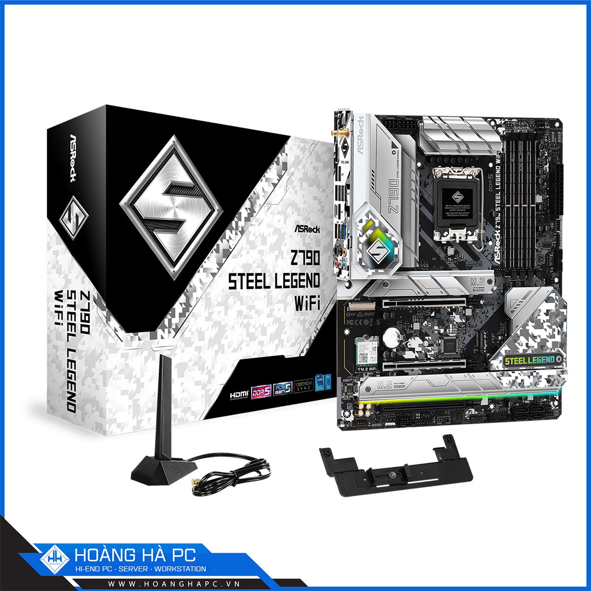 Mainboard ASRock Z790 Steel Legend WiFi (Intel Z790, Socket LGA1700, ATX, 4 khe RAM DDR5)
