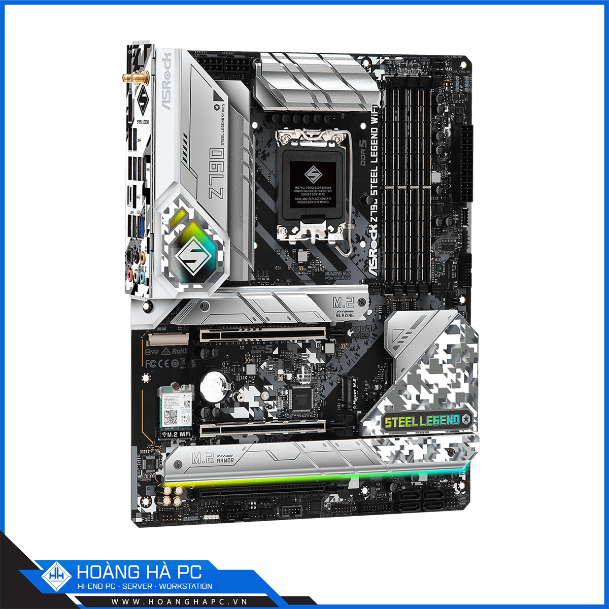 Mainboard ASRock Z790 Steel Legend WiFi (Intel Z790, Socket LGA1700, ATX, 4 khe RAM DDR5)-5