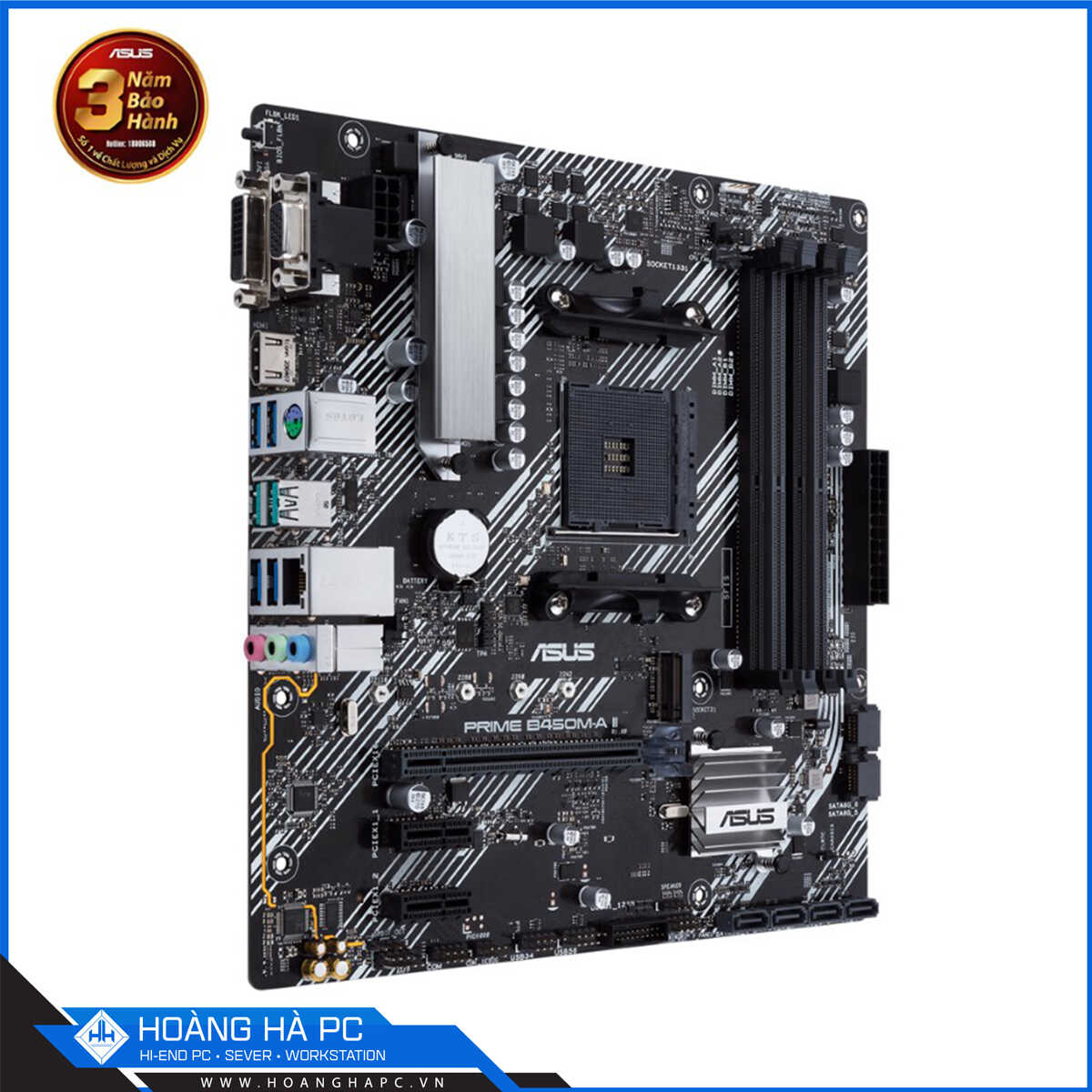 Mainboard ASUS PRIME B450M-A II (AMD B450, Socket AM4, M-ATX, 4 Khe Cắm Ram DDR4)-4