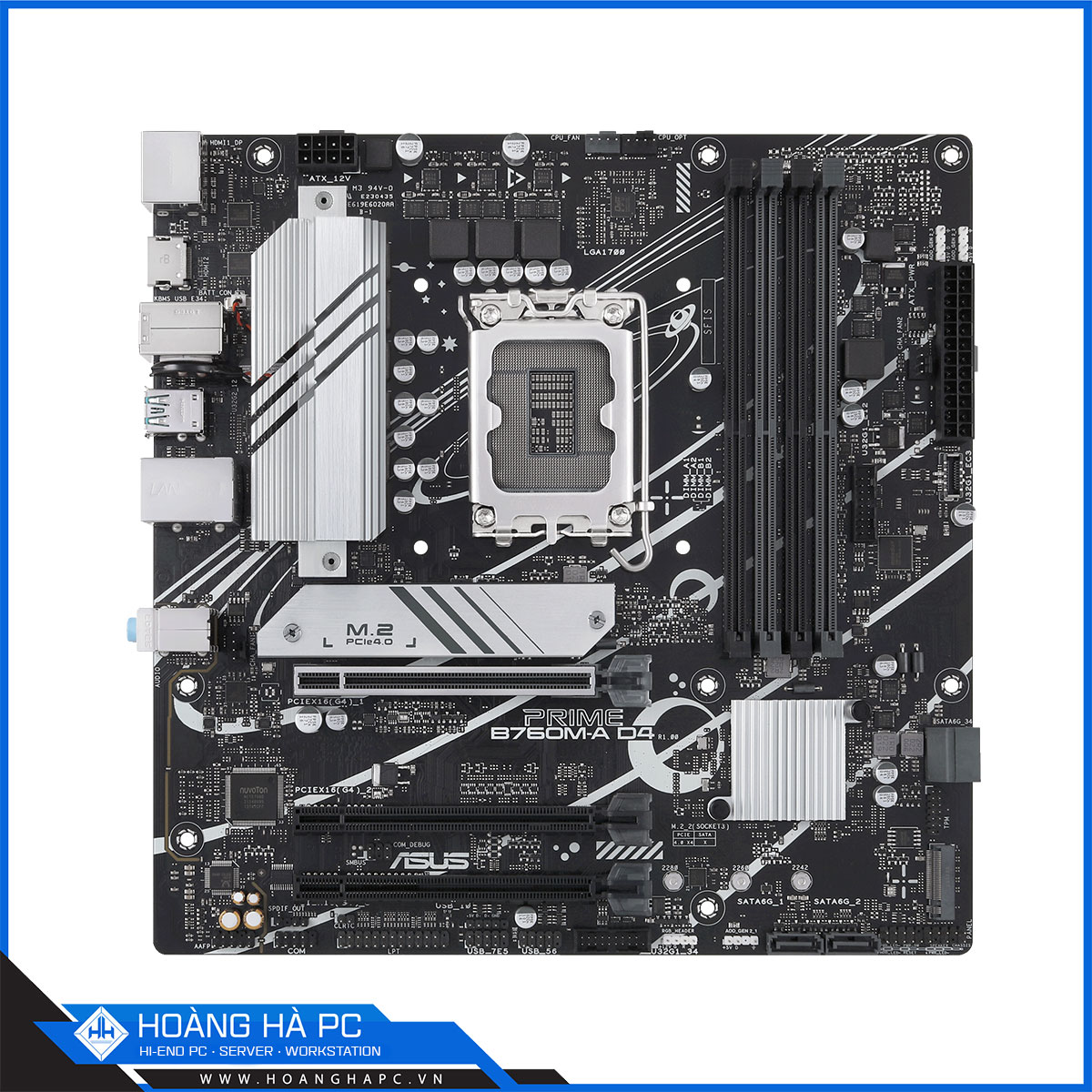 Mainboard ASUS PRIME B760M-A D4 (Intel B760, Socket LGA1700, mATX, 4 khe Ram DDR4)-2