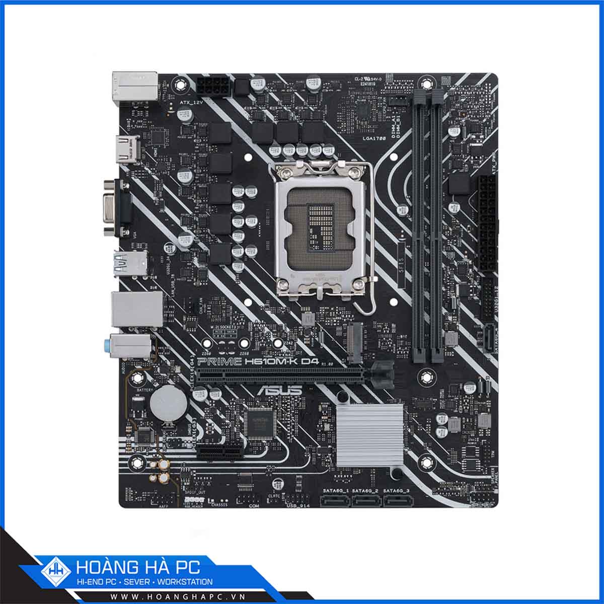 Mainboard Asus PRIME H610M-K D4 (Intel H610, LGA 1700, M-ATX, 2 khe Ram DDR4)-2