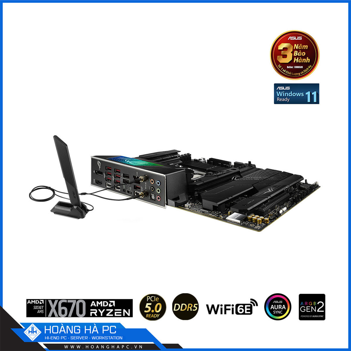 Mainboard ASUS ROG STRIX X670E-F GAMING WIFI (AMD X670, Socket AM5, ATX, 4 khe RAM DDR5)-4