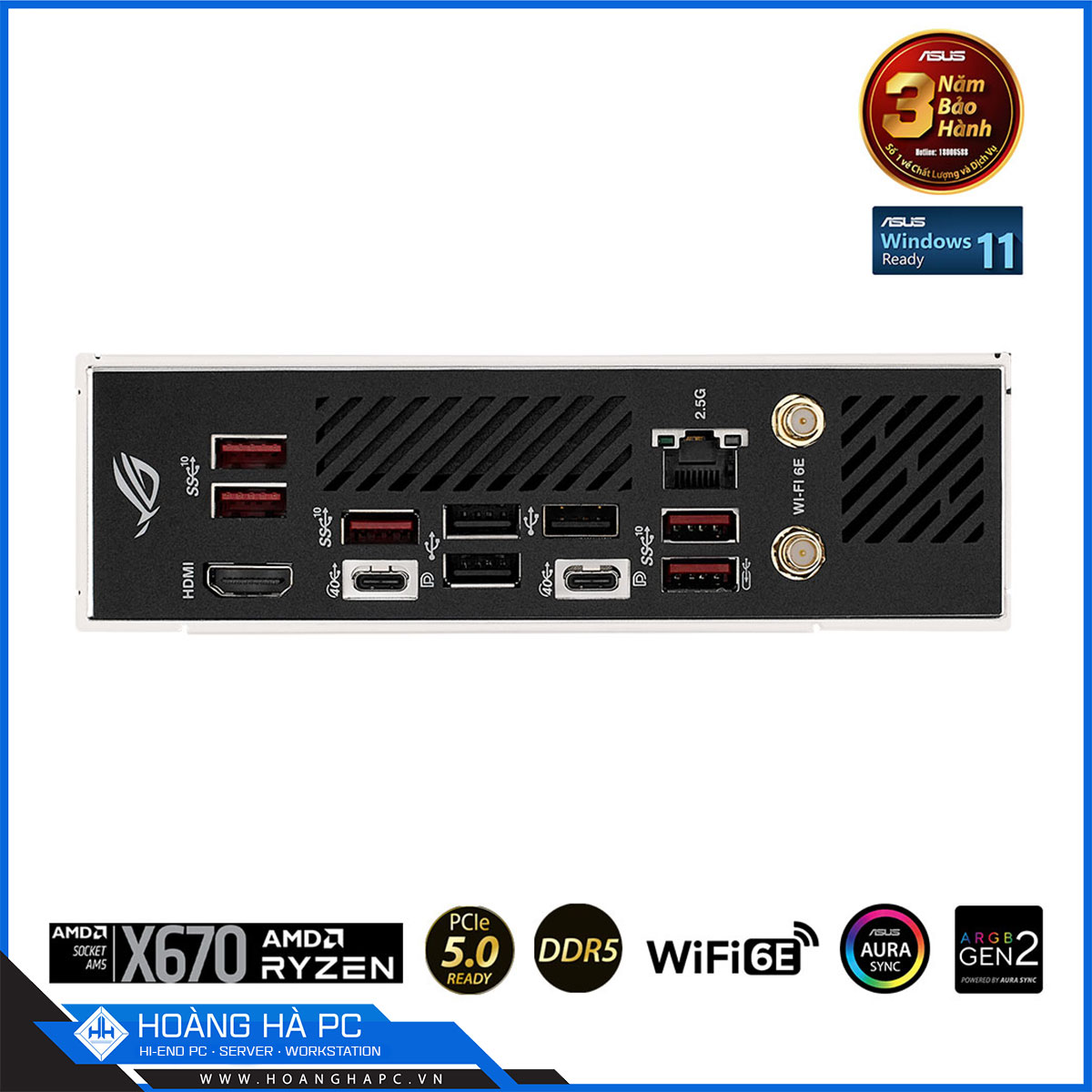 Mainboard ASUS ROG STRIX X670E-I GAMING WIFI (AMD X670, Socket AM5, mATX, 2 khe RAM DDR5)-5