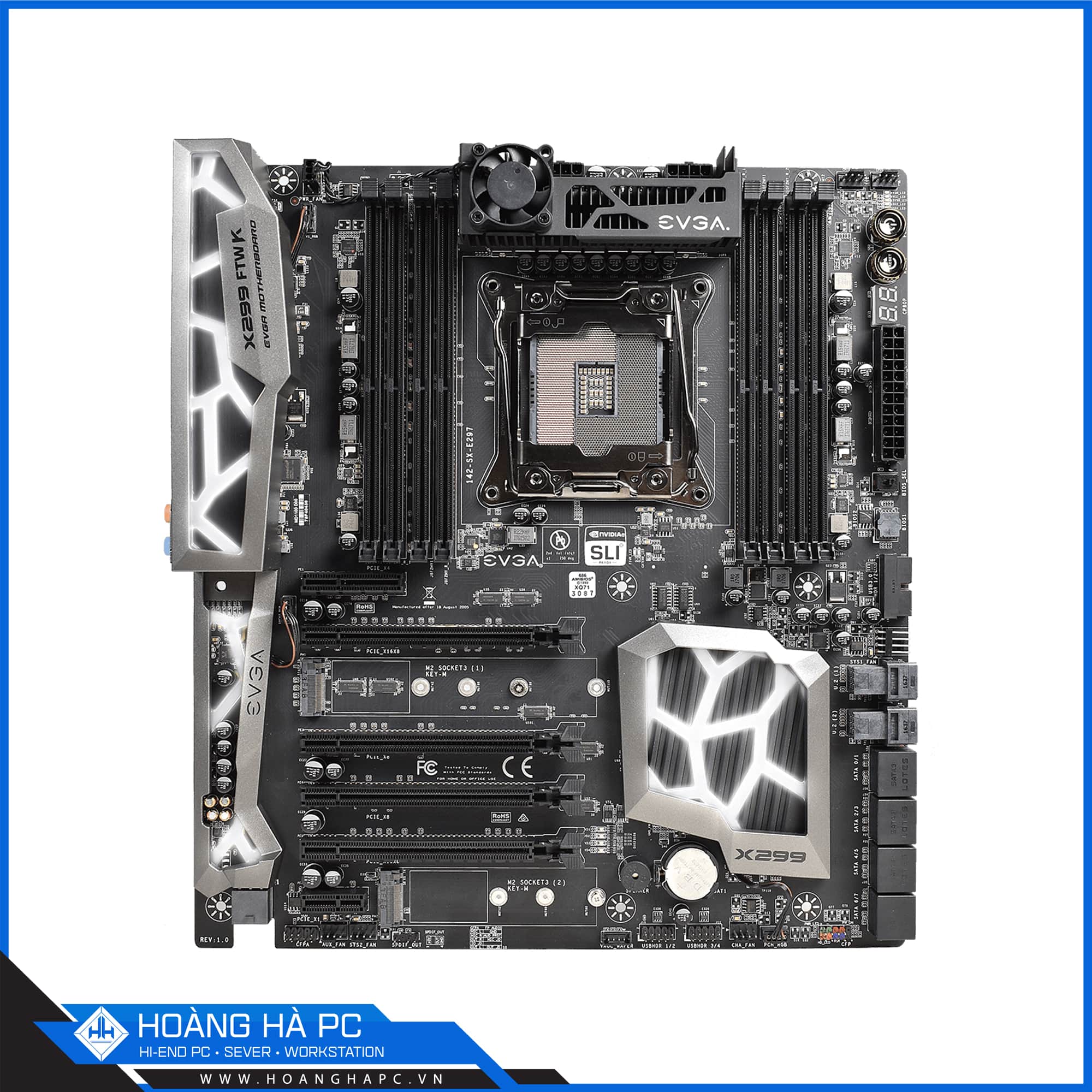 MAINBOARD EVGA X299 FTW K (Intel X299, LGA 2066, ATX, 8 Khe Cắm Ram DDR4)-5