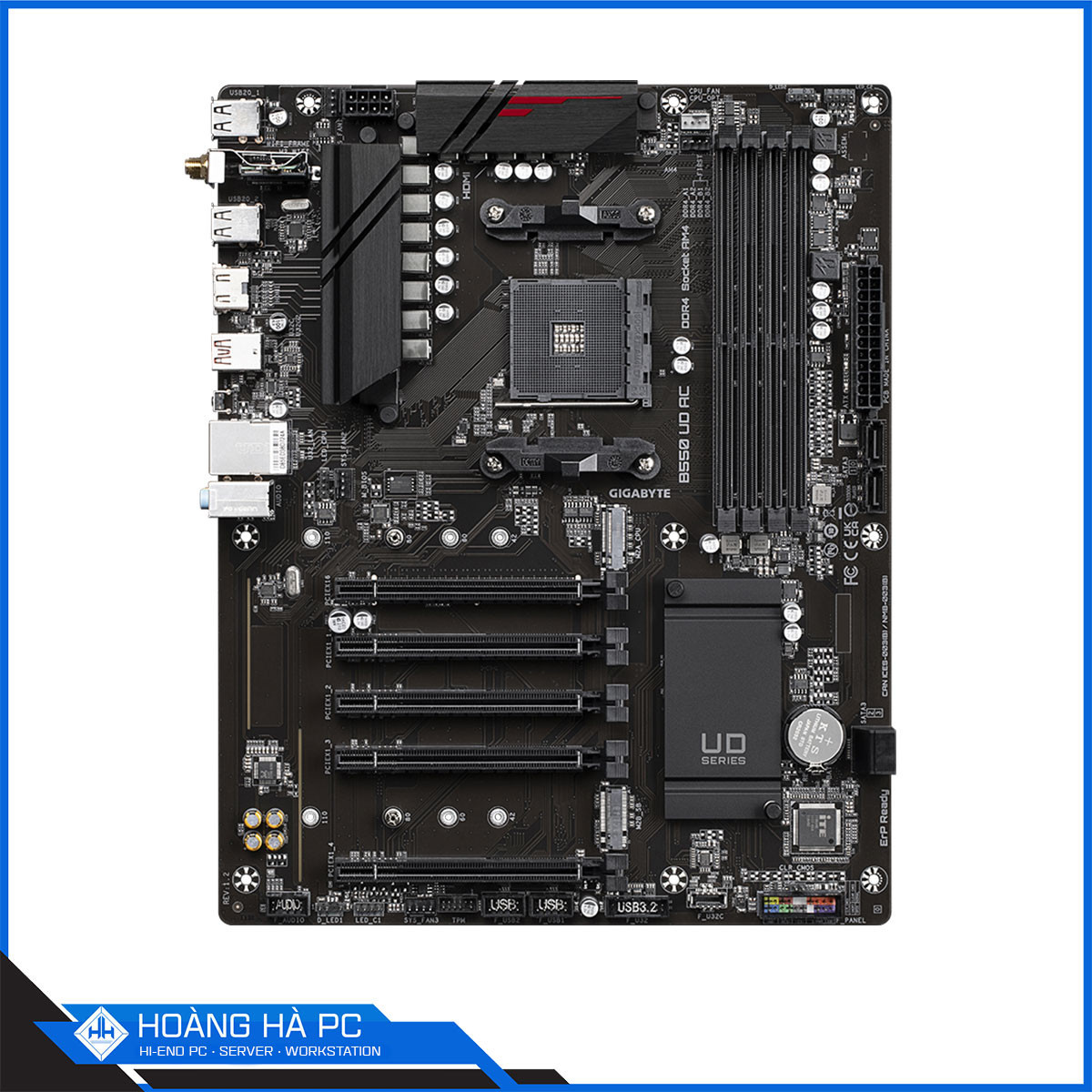 Mainboard Gigabyte B550 UD AC Rev 1.2 (AMD B550, Socket AM4, ATX, 4 khe RAM DRR4)-3
