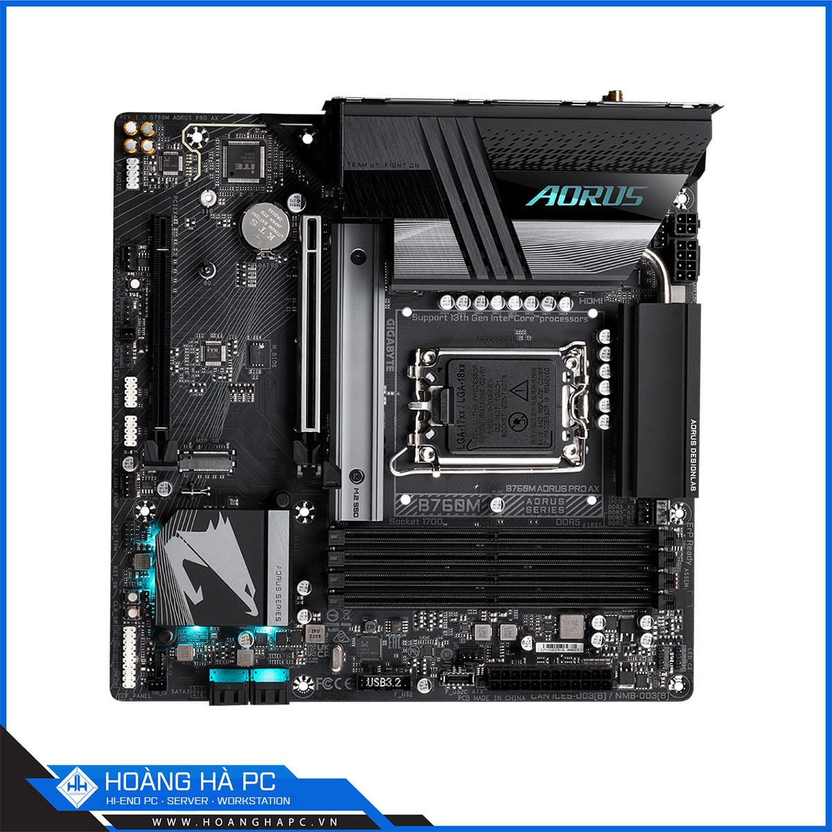 Mainboard GIGABYTE B760M AORUS PRO AX DDR5 (Intel B760, LGA1700, mATX, 4 khe RAM)-3