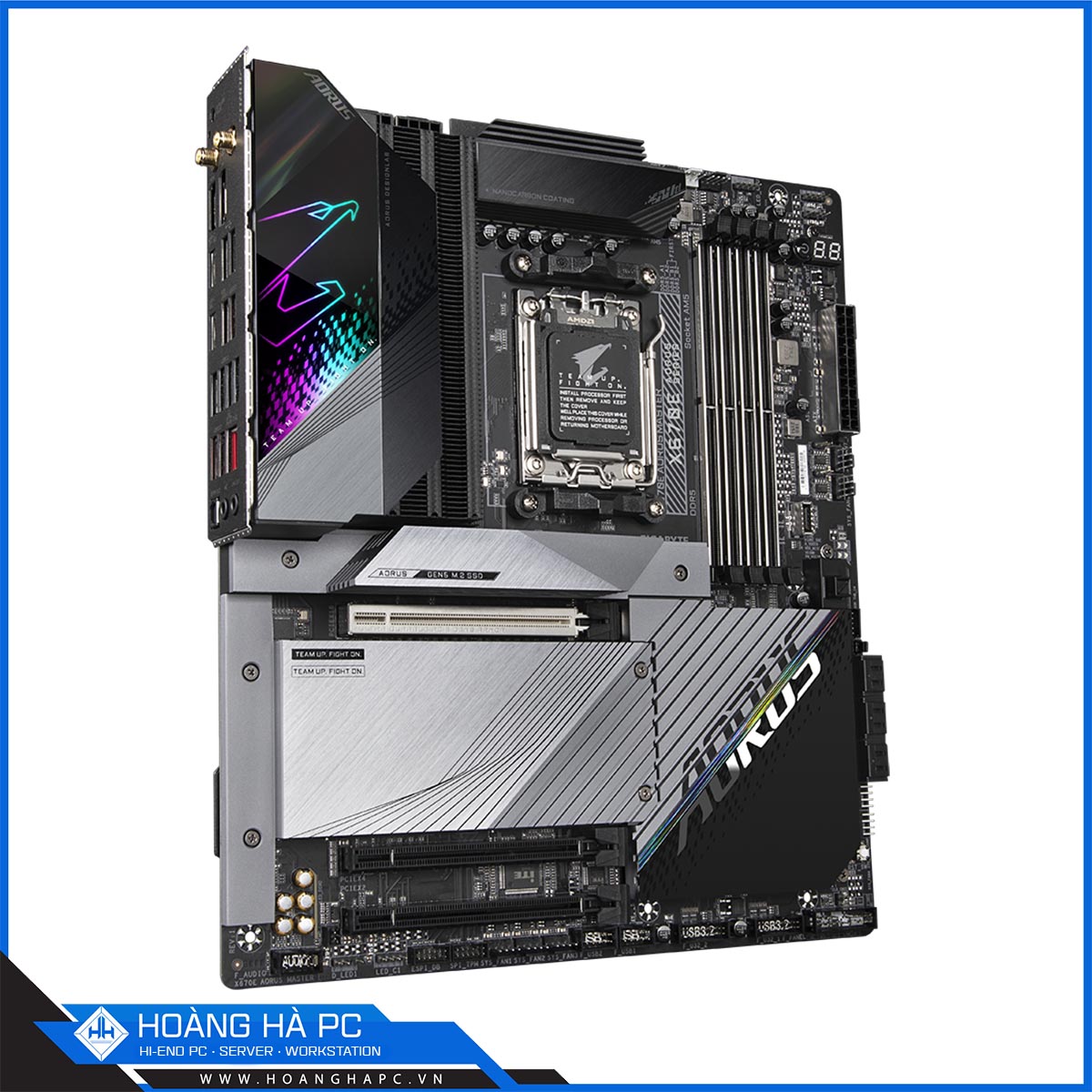 Mainboard GIGABYTE X670E AORUS MASTER (AMD X670, Socket AM5, ATX, 4 Khe Cắm Ram DDR5)-3