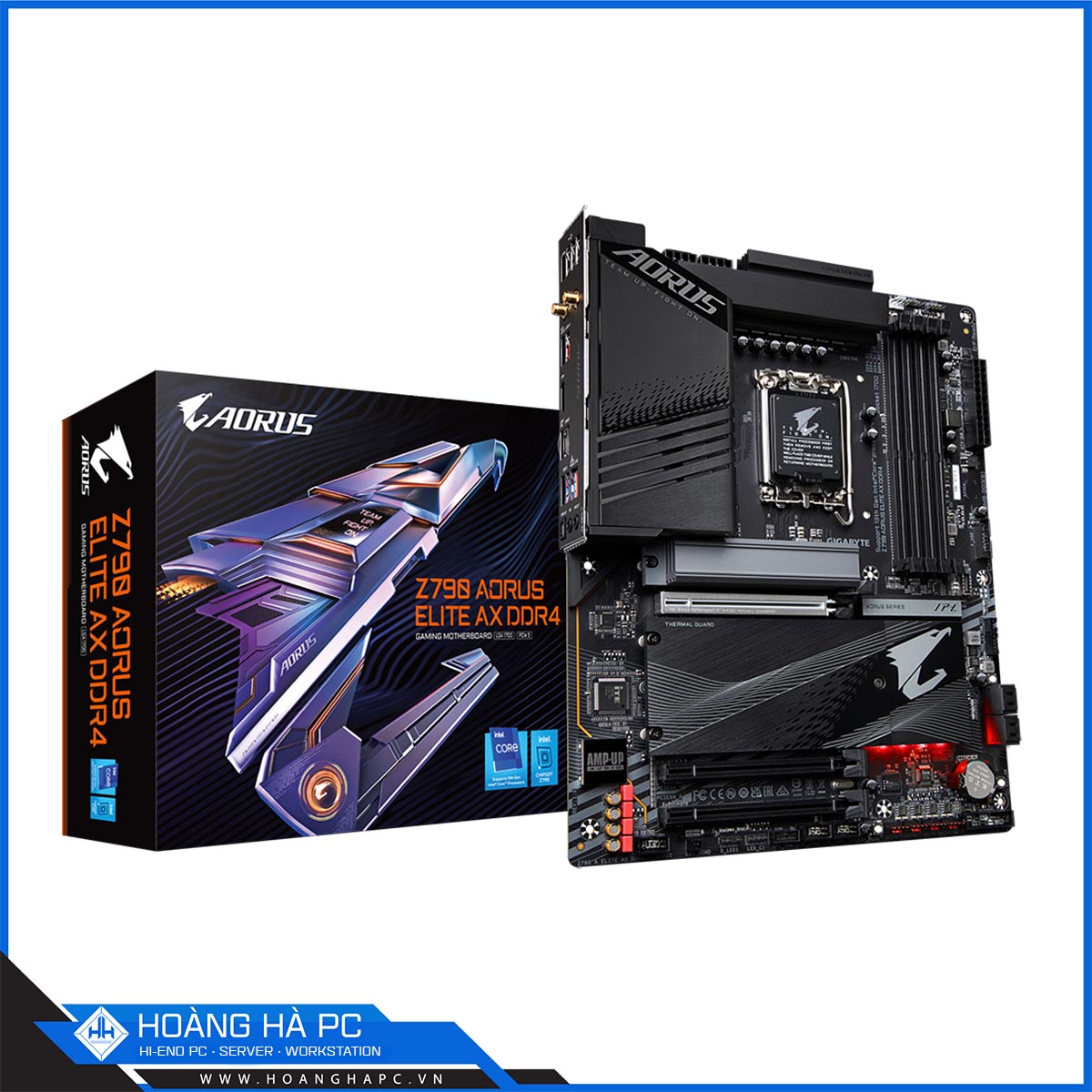 Mainboard Gigabyte Z790 AORUS ELITE AX DDR4 (Intel Z790, Socket LGA1700, ATX, 4 khe RAM DDR4)