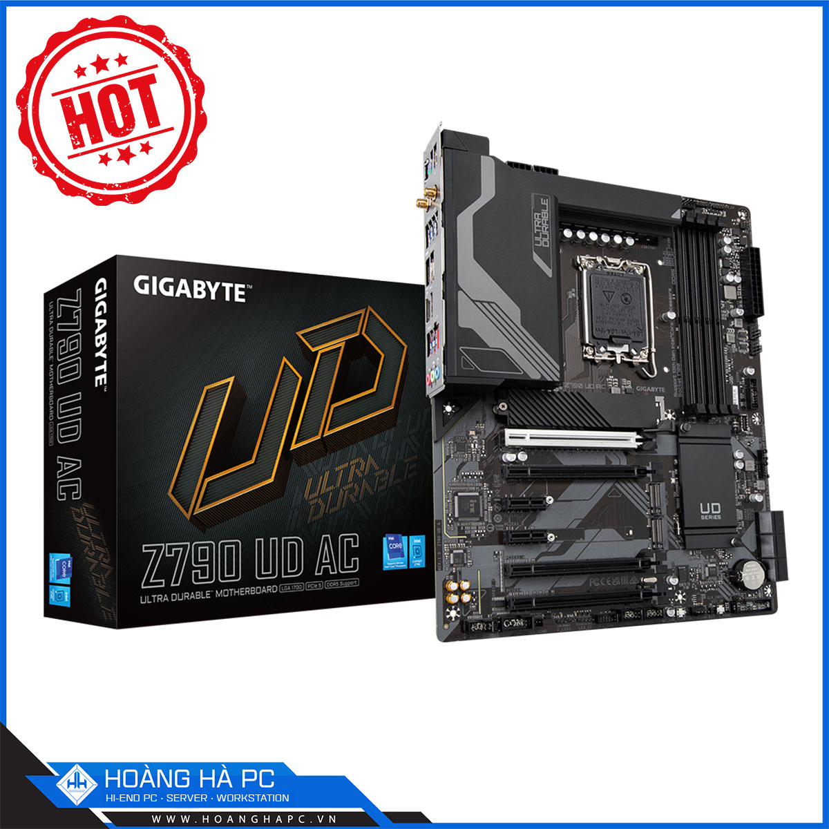 Mainboard Gigabyte Z790 UD AC (Intel Z790, Socket LGA1700, ATX, 4 khe RAM DDR5)
