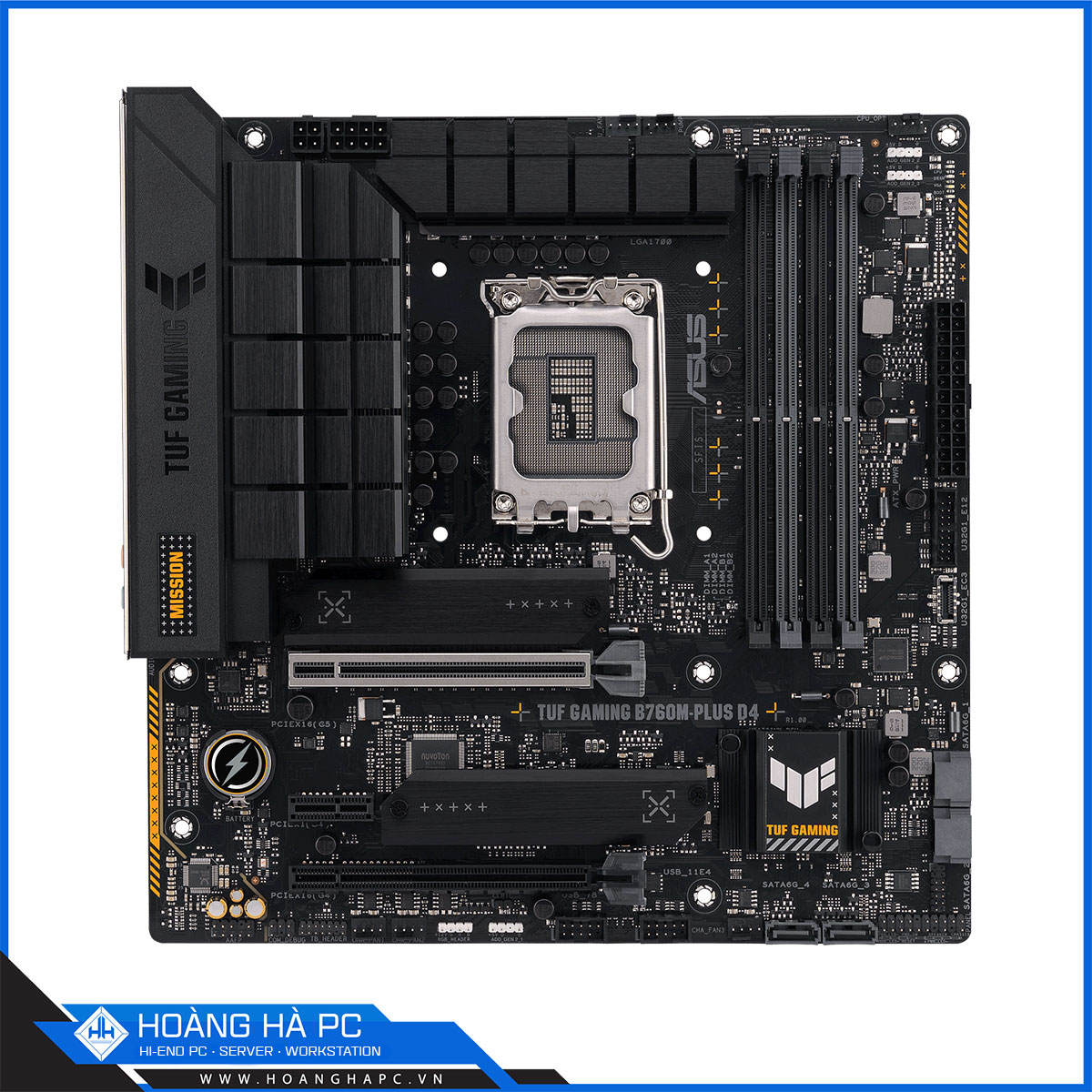 Mainboard ASUS TUF GAMING B760M-PLUS D4 (Intel B760, Socket LGA1700, mATX, 4 khe Ram DDR4)-6