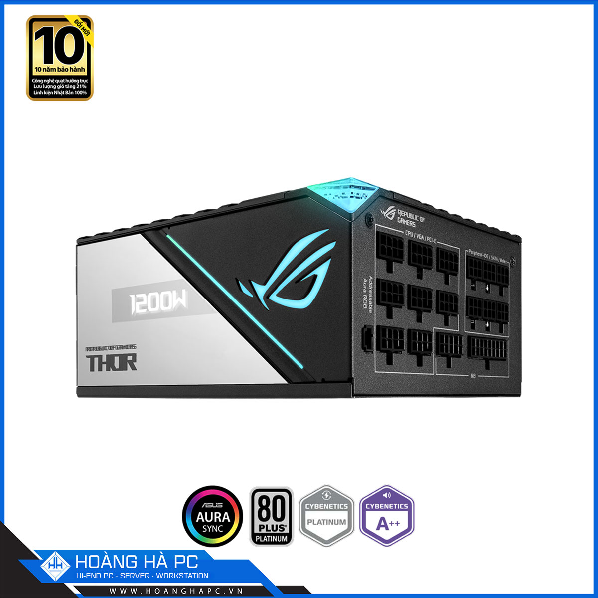 Nguồn Asus ROG THOR 1200P2 GAMING 1200W (80 Plus Platinum/ Full Modular/ PCIe 5.0)-5
