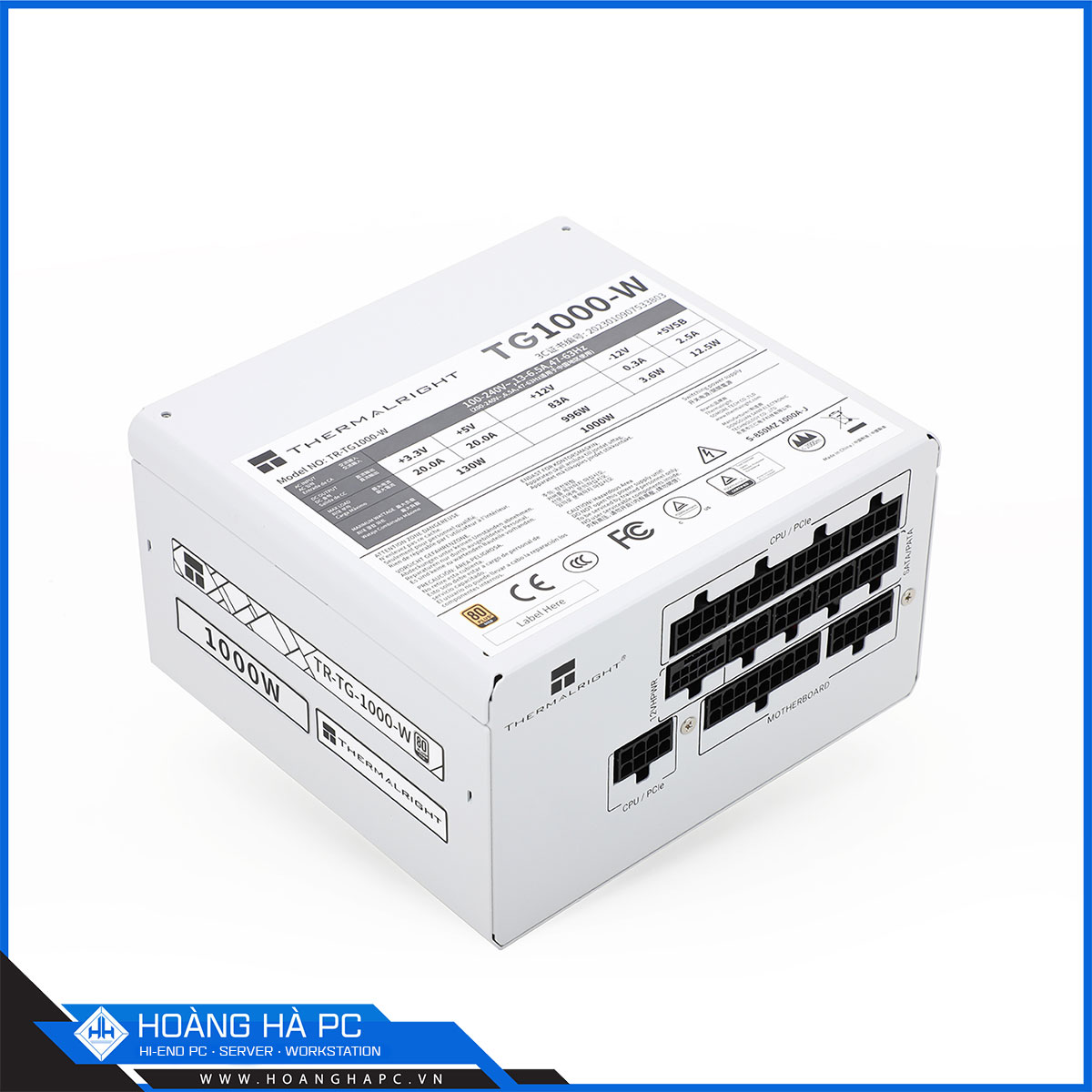 Nguồn máy tính Thermalright TG-1000-W 1000W ATX 3.0 | PCIE 5.0 ( 80 Plus Gold / Full Modular/ Màu Trắng)-2