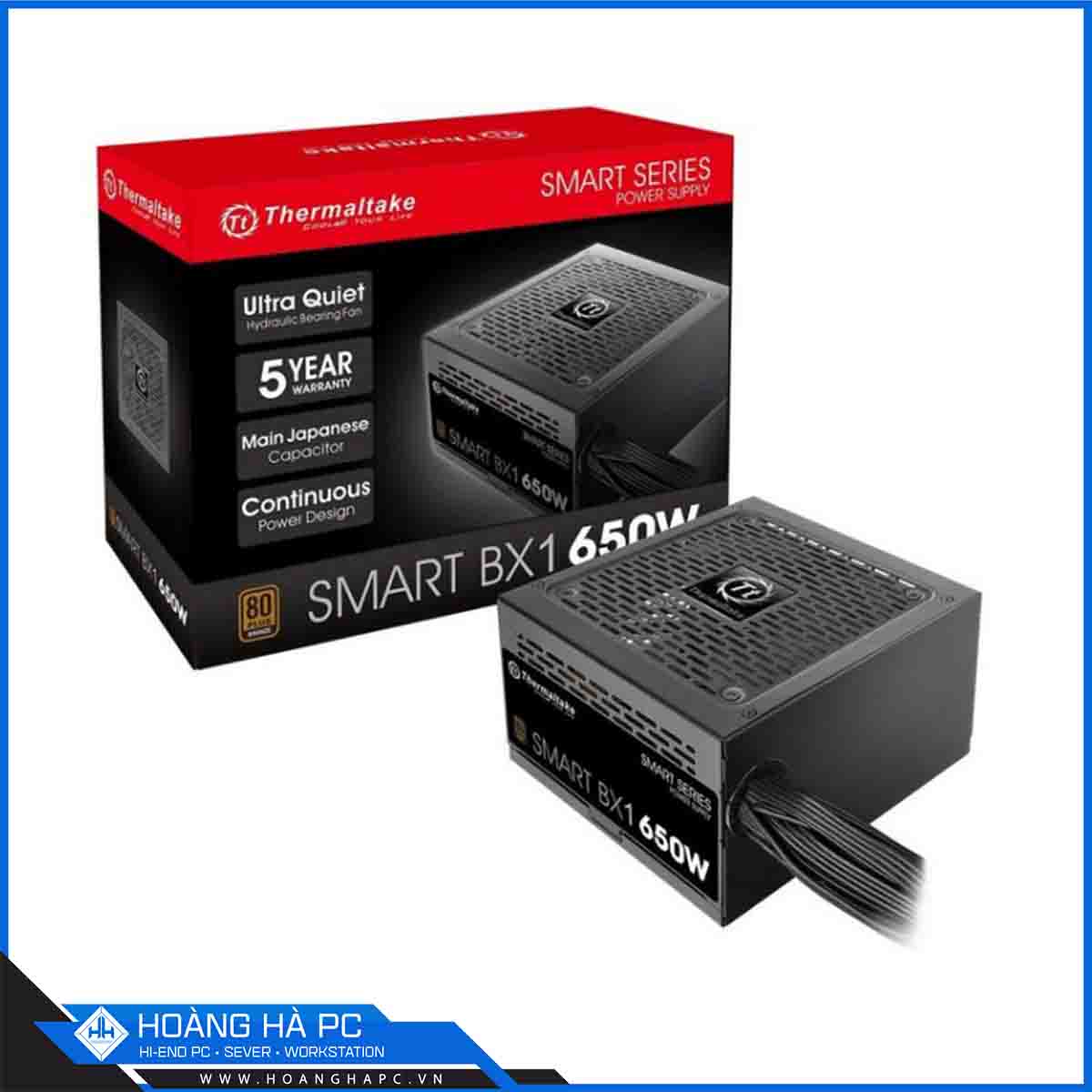 Nguồn máy tính Thermaltake Smart BX1 650W (PS-SPD-0650NNSABx-1) (80 Plus Bronze/Non Modular)