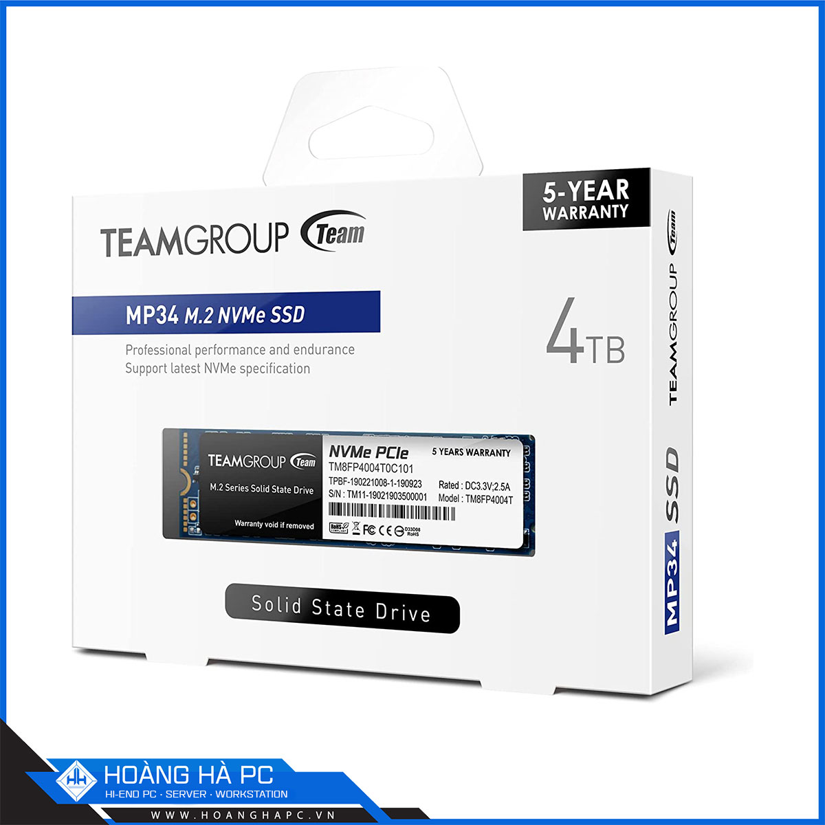 Ổ cứng SSD TEAMGROUP MP34 4TB M.2 PCIe NVMe Gen 3x4 (Đọc 3500MB/s - Ghi 2900MB/s)-2