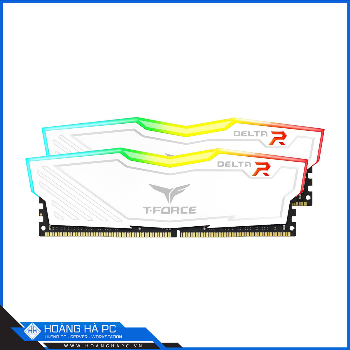 RAM DDR4 TEAMGROUP T-FORCE DELTA RGB 32GB (2x16GB) 3600MHz WHITE -3