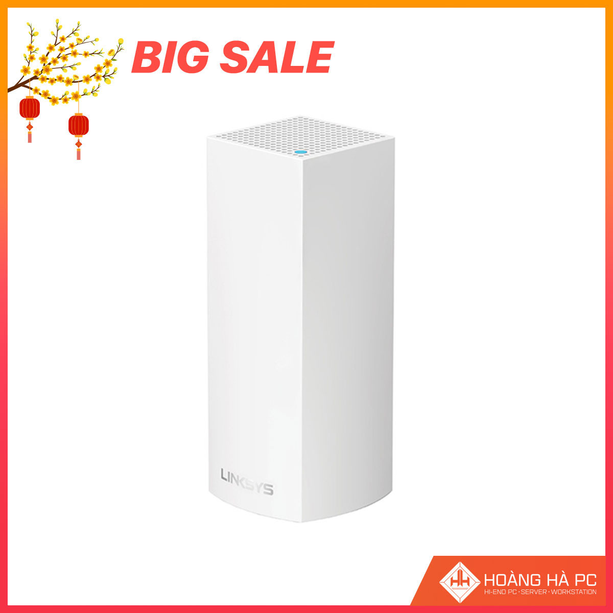 Router Wifi Linksys Velop Home Mesh System WHW0301- 1 Pack (AC2200)