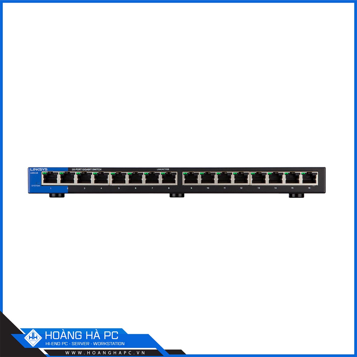 Switch Linksys LGS116 UNMANAGED 16-PORT BUSINESS GIGABIT SWITCH-2