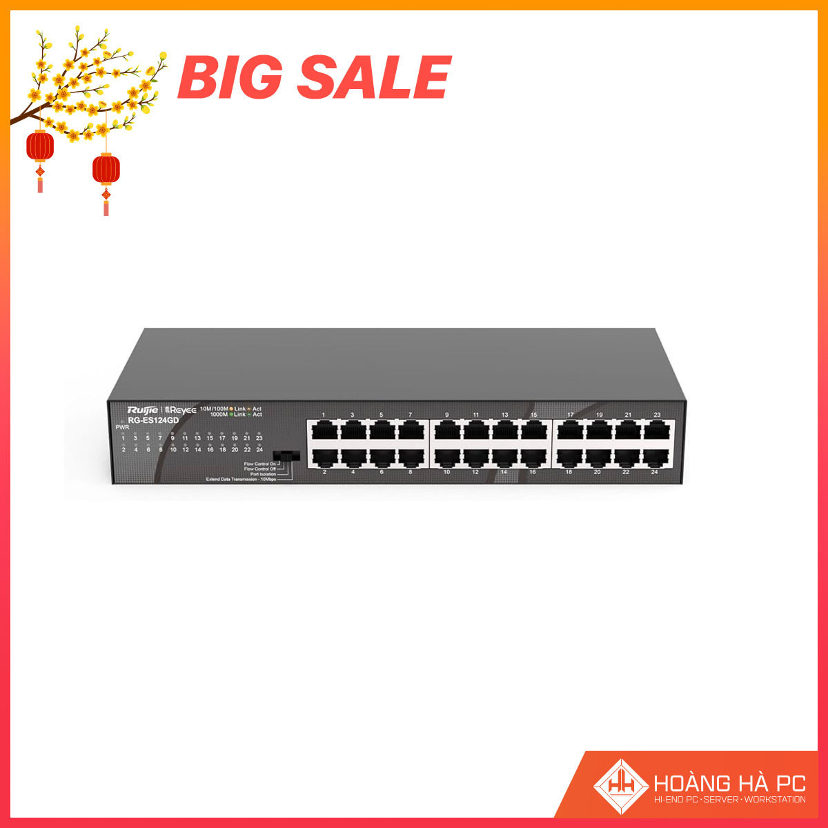 Switch Ruijie Reyee RG-ES124GD 24-Port 10/100/1000 Mbps