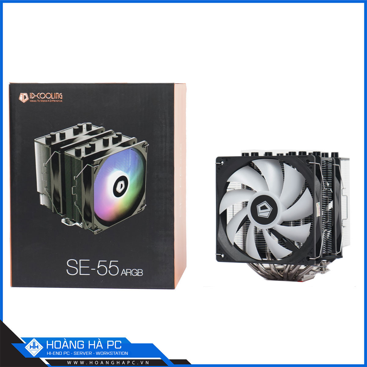 Tản nhiệt CPU ID-Cooling SE-55 Black ARGB