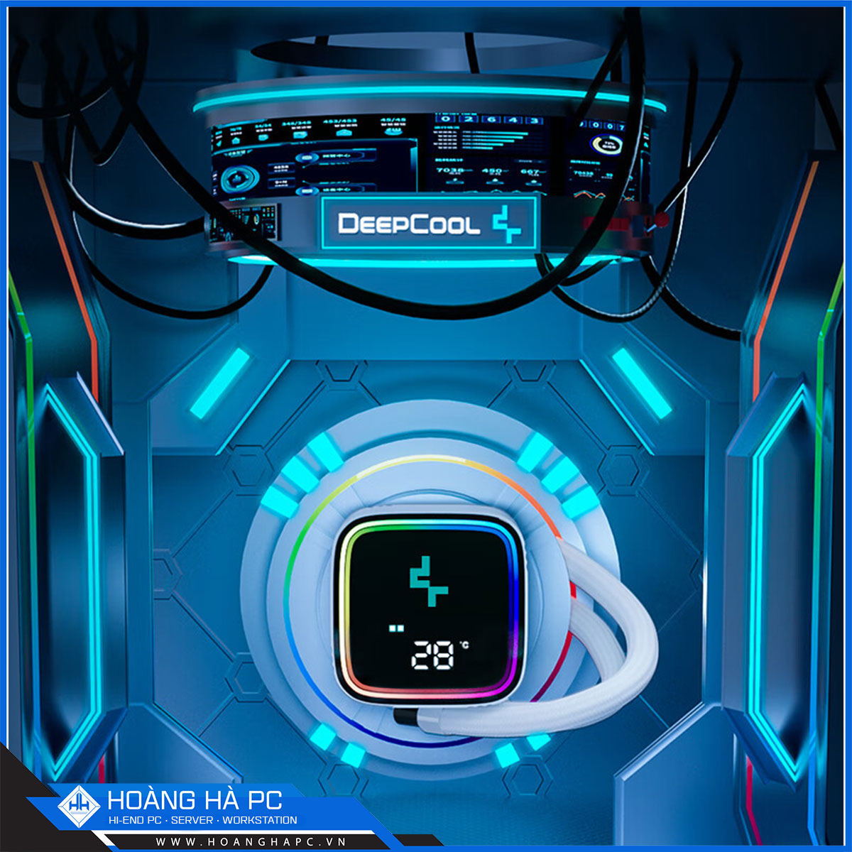 Tản nhiệt nước CPU Deepcool LS720 SE DIGITAL WH ARGB-2