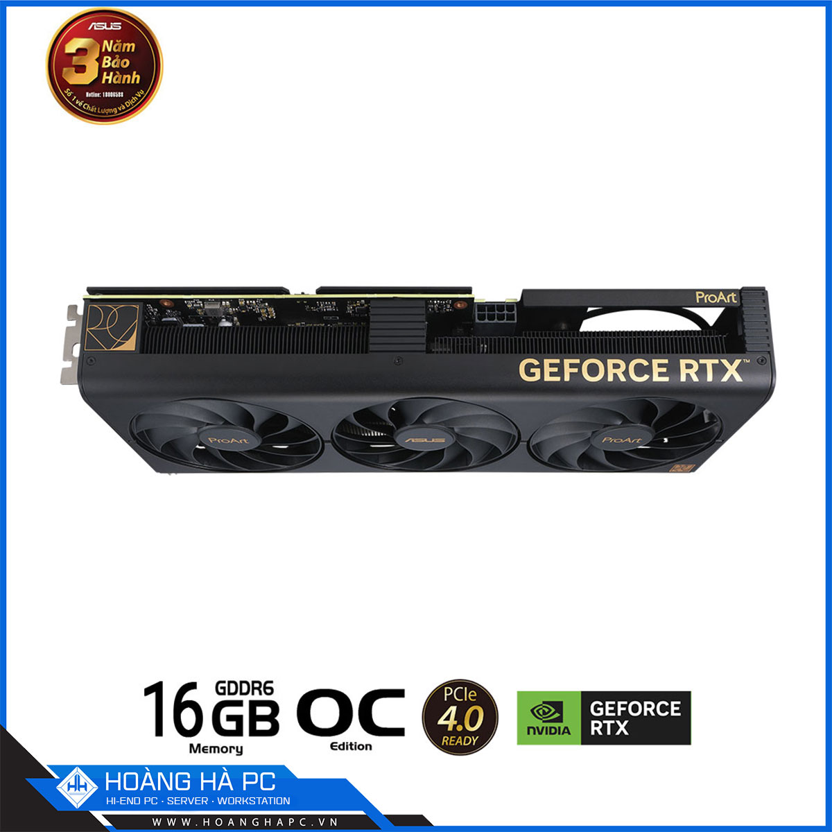 VGA ASUS PROART RTX 4060 Ti 16G OC GAMING (16GB GDDR6, 128-bit, HDMI+DP, 1x8-pin)-7