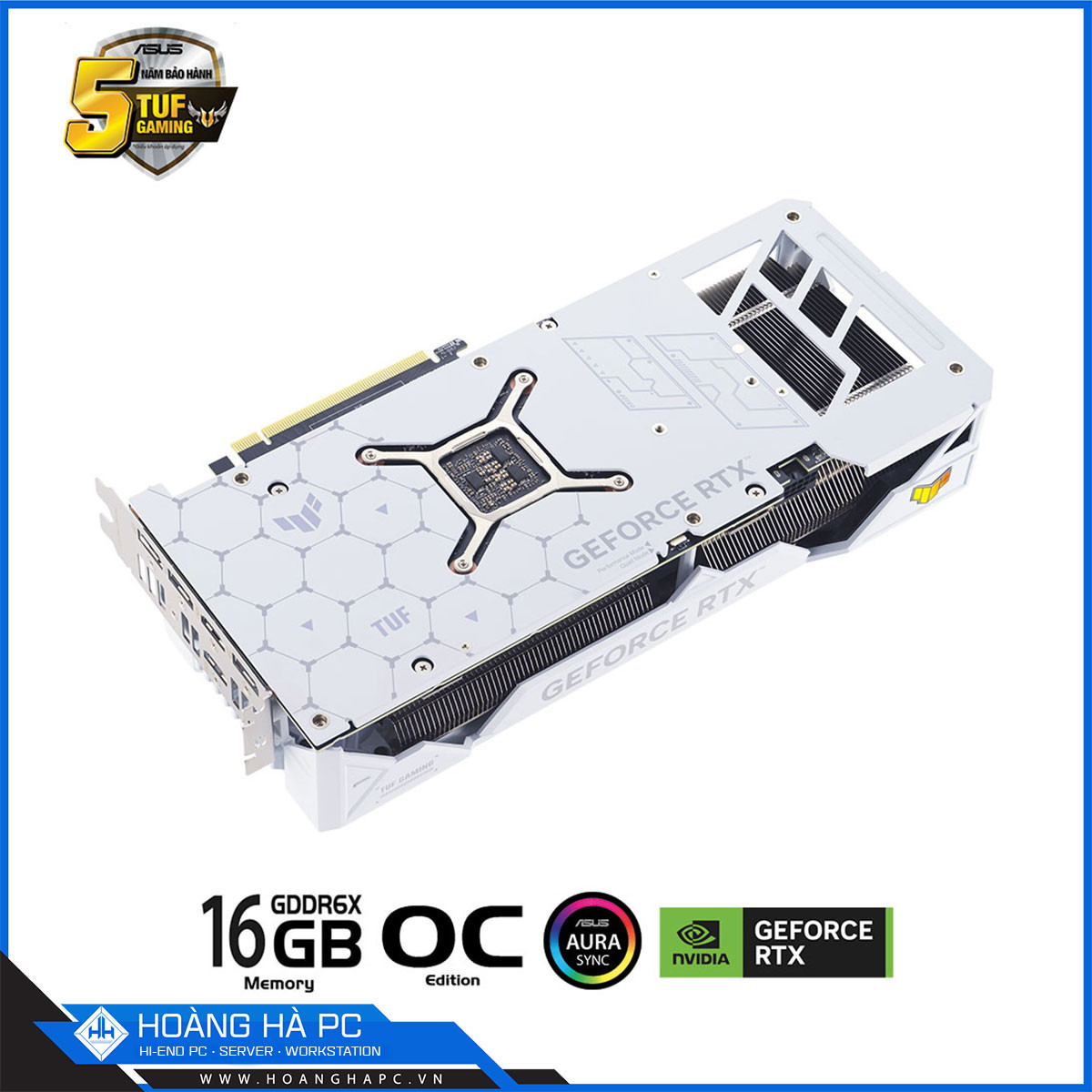 VGA ASUS TUF RTX 4070 Ti SUPER 16GB GDDR6X OC WHITE (256-bit, HDMI + DP, 1 x 16-pin)-6