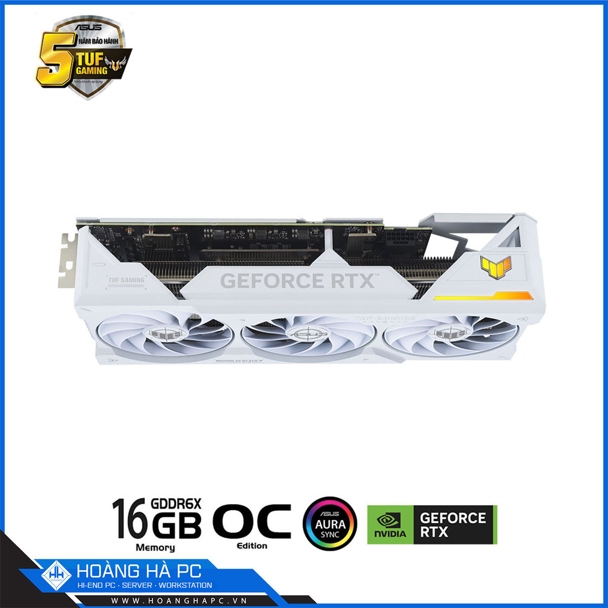 VGA ASUS TUF RTX 4070 Ti SUPER 16GB GDDR6X OC WHITE (256-bit, HDMI + DP, 1 x 16-pin)-7