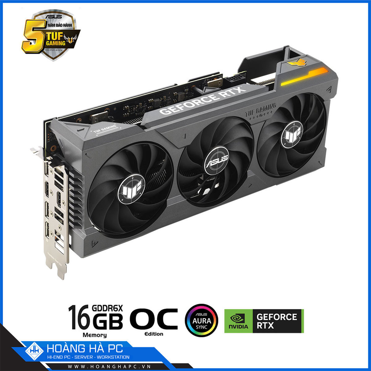 VGA ASUS TUF RTX 4070 Ti SUPER 16GB GDDR6X OC (256-bit, HDMI + DP, 1 x 16-pin)-4