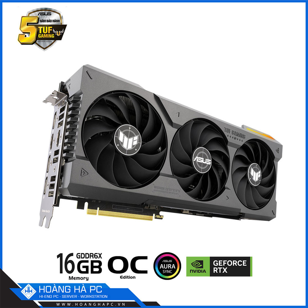 VGA ASUS TUF RTX 4070 Ti SUPER 16GB GDDR6X OC (256-bit, HDMI + DP, 1 x 16-pin)-5