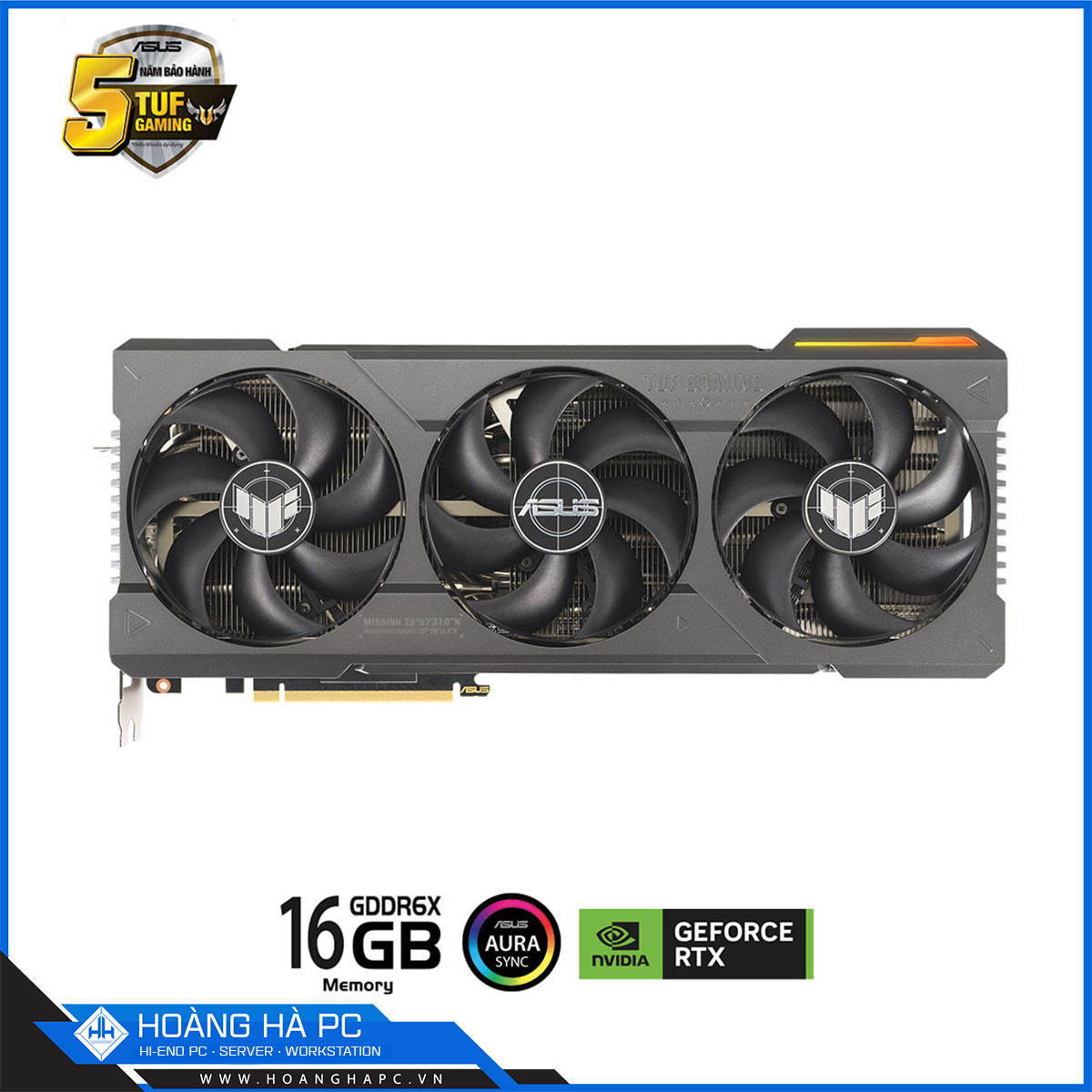 VGA ASUS TUF RTX 4080 SUPER 16GB GDDR6X (256-bit, HDMI + DP, 1 x 16-pin)-2