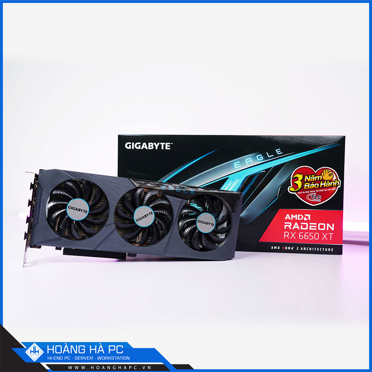 VGA GIGABYTE Radeon RX 6650 XT EAGLE 8G (8G GDDR6, 128-bit, HDMI+DP, 1x8pin)-2