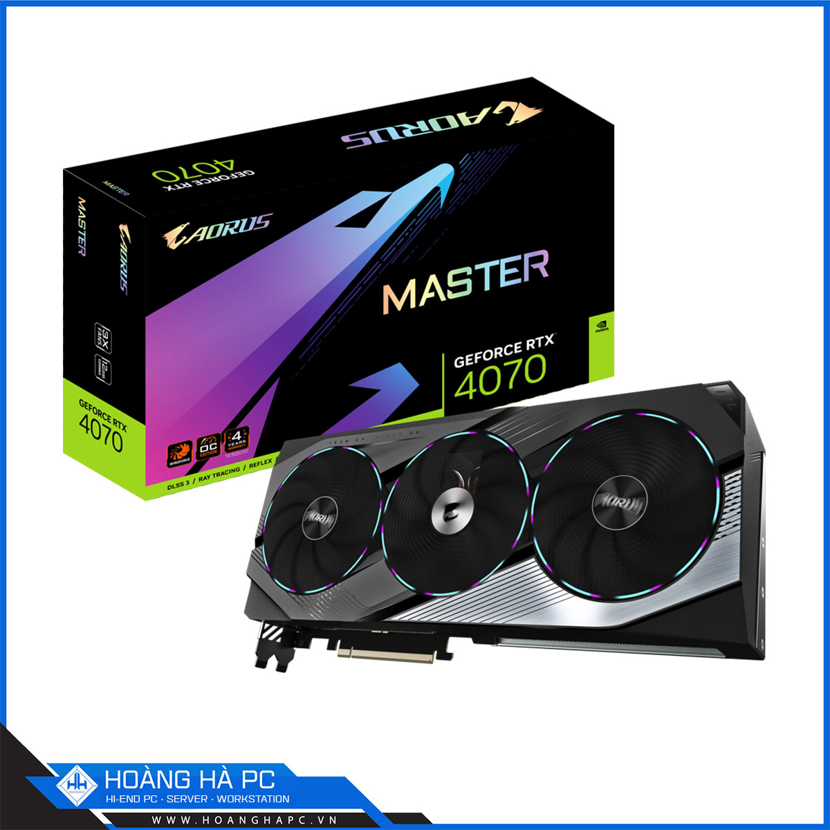 VGA GIGABYTE RTX 4070 AORUS MASTER (12G GDDR6X, 192 bit, HDMI+DP, 1 x 16-pin)