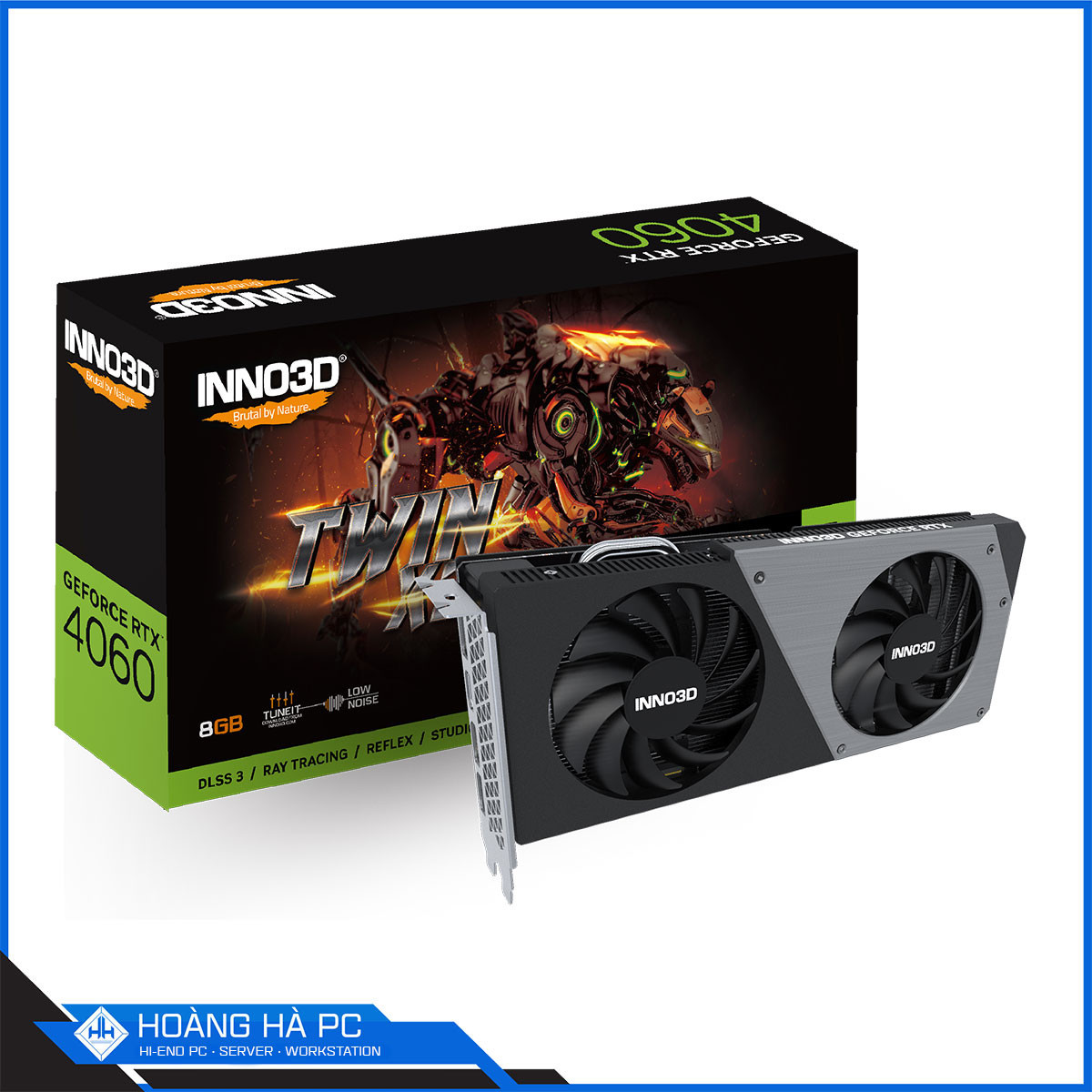 VGA INNO3D RTX 4060 TWIN X2 (8GB GDDR6, 128-bit, HDMI+DP, 1x8-pin)