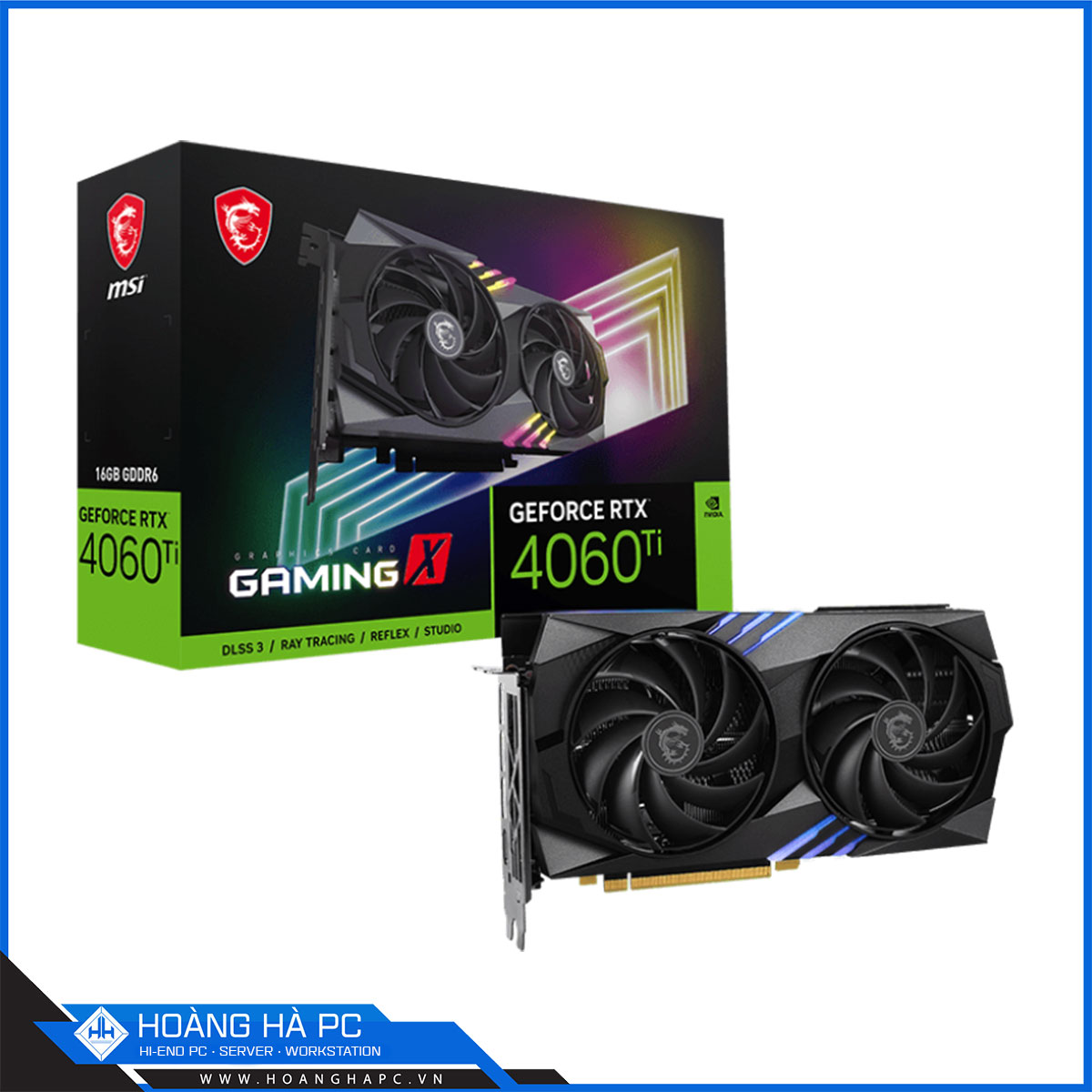 VGA MSI RTX­­ 4060 Ti GAMING X 16G (GDDR6, 128-bit, HDMI+DP, 1x8-pin)