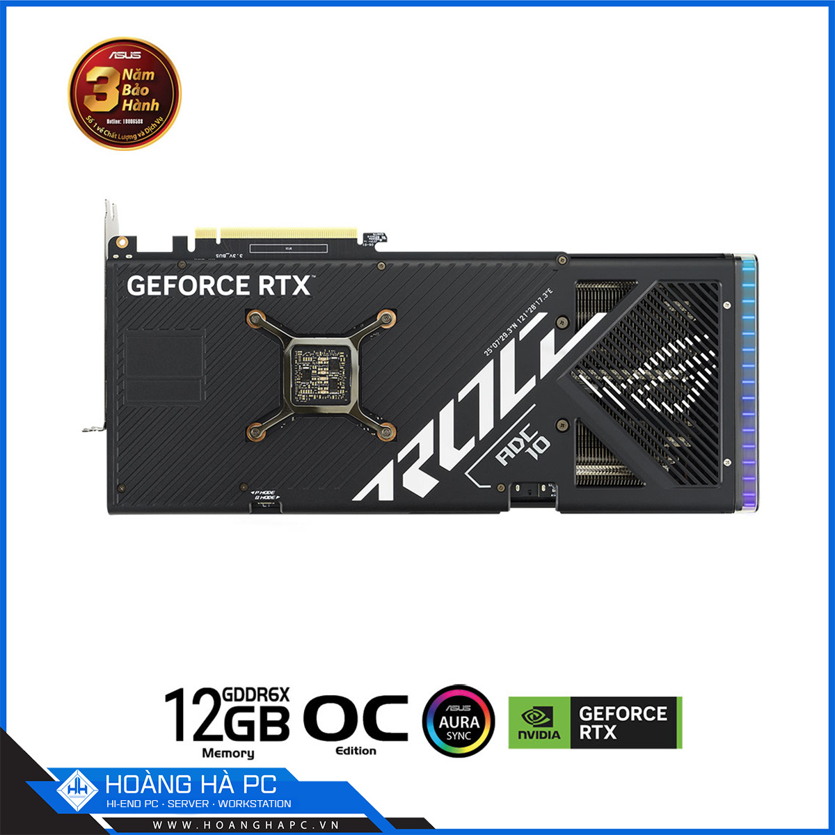 VGA ASUS ROG STRIX RTX 4070Ti 12G OC (12GB GDDR6X, 192 bit, HDMI + DP, 1 x 16-pin)-5