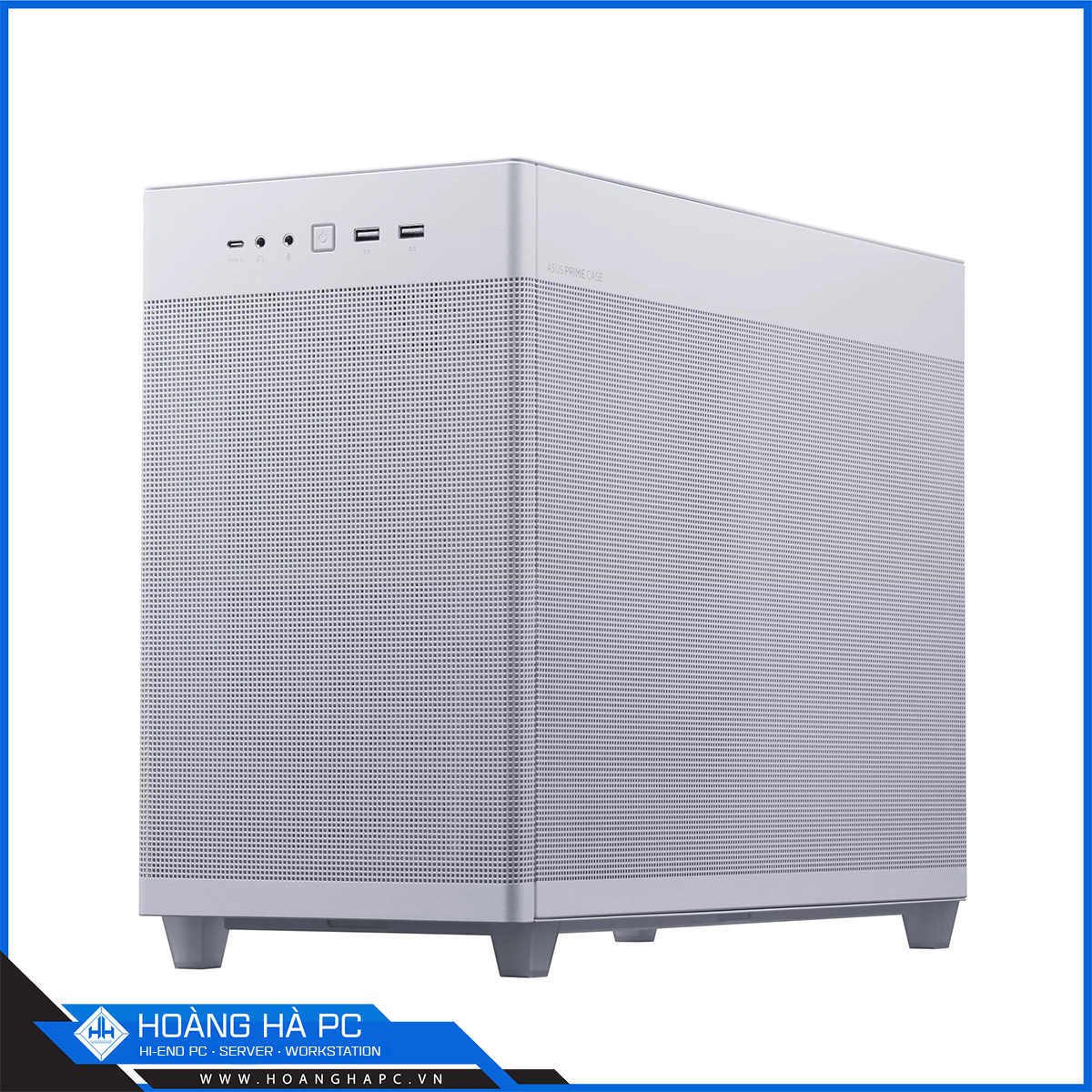 Vỏ case ASUS PRIME AP201 TG WHITE (Mini Tower/ Màu Trắng)-5