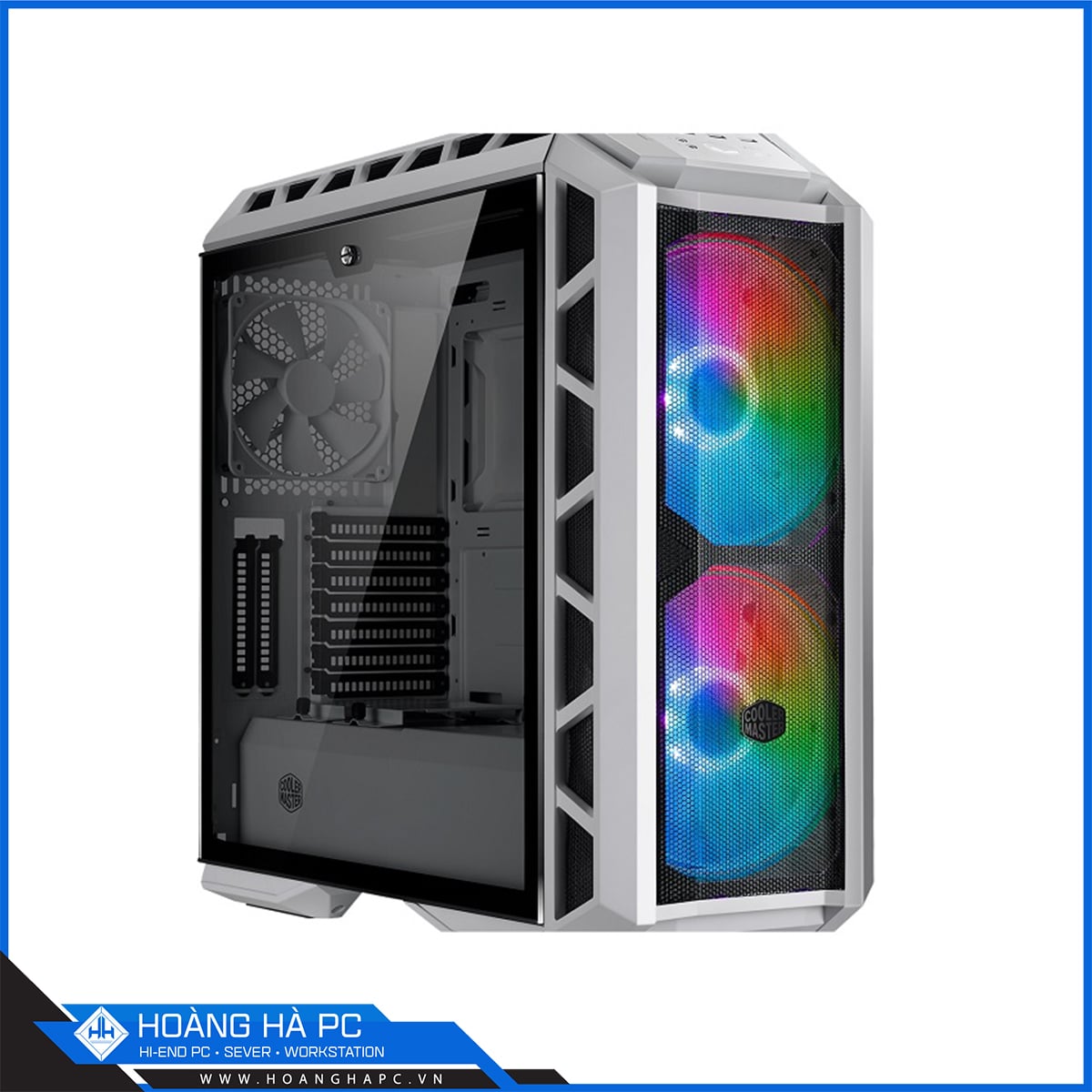 Vỏ Case Cooler Master MasterCase H500P TG Mesh White ARGB (Mid Tower/Màu Trắng)