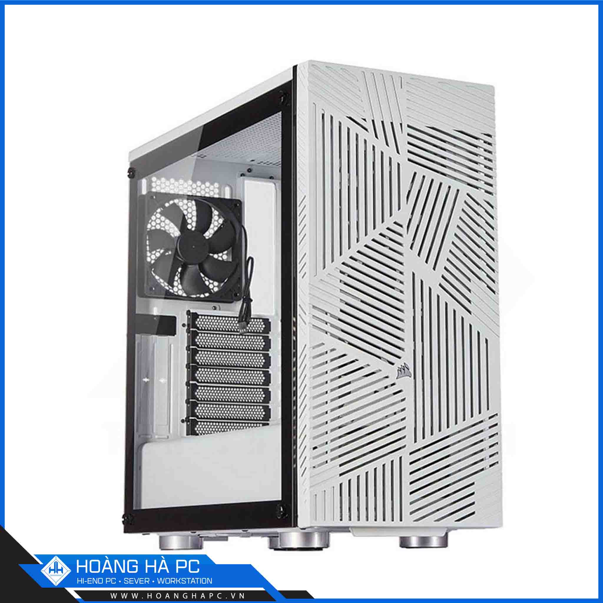 Vỏ Case Corsair 275R Airflow TG White (Mid Tower/Màu Trắng)